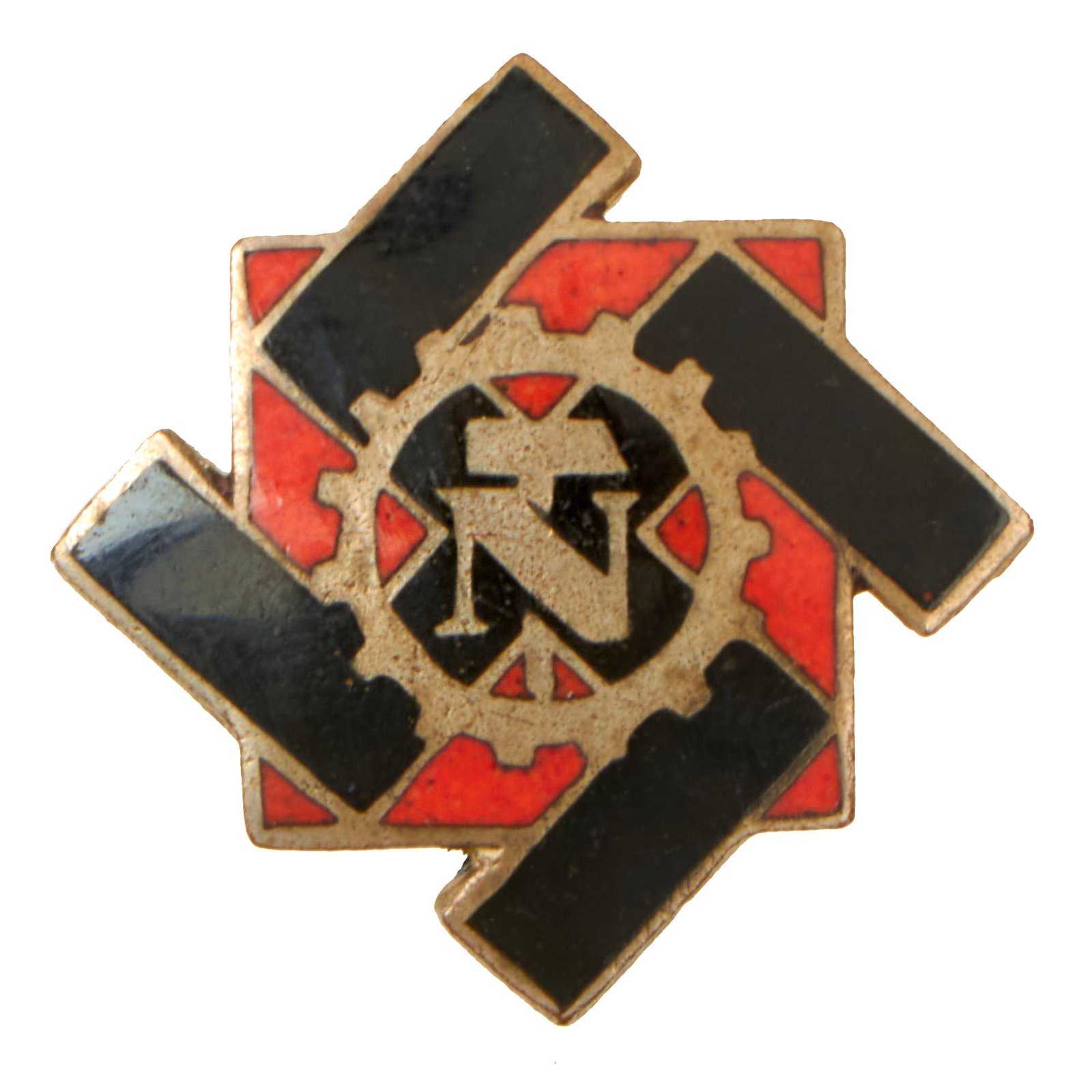 Buy Original German WWII Technical Emergency Corps TeNo Enamel Membership Pin - Technische Nothilfe | Original Firearms Antique For Sale