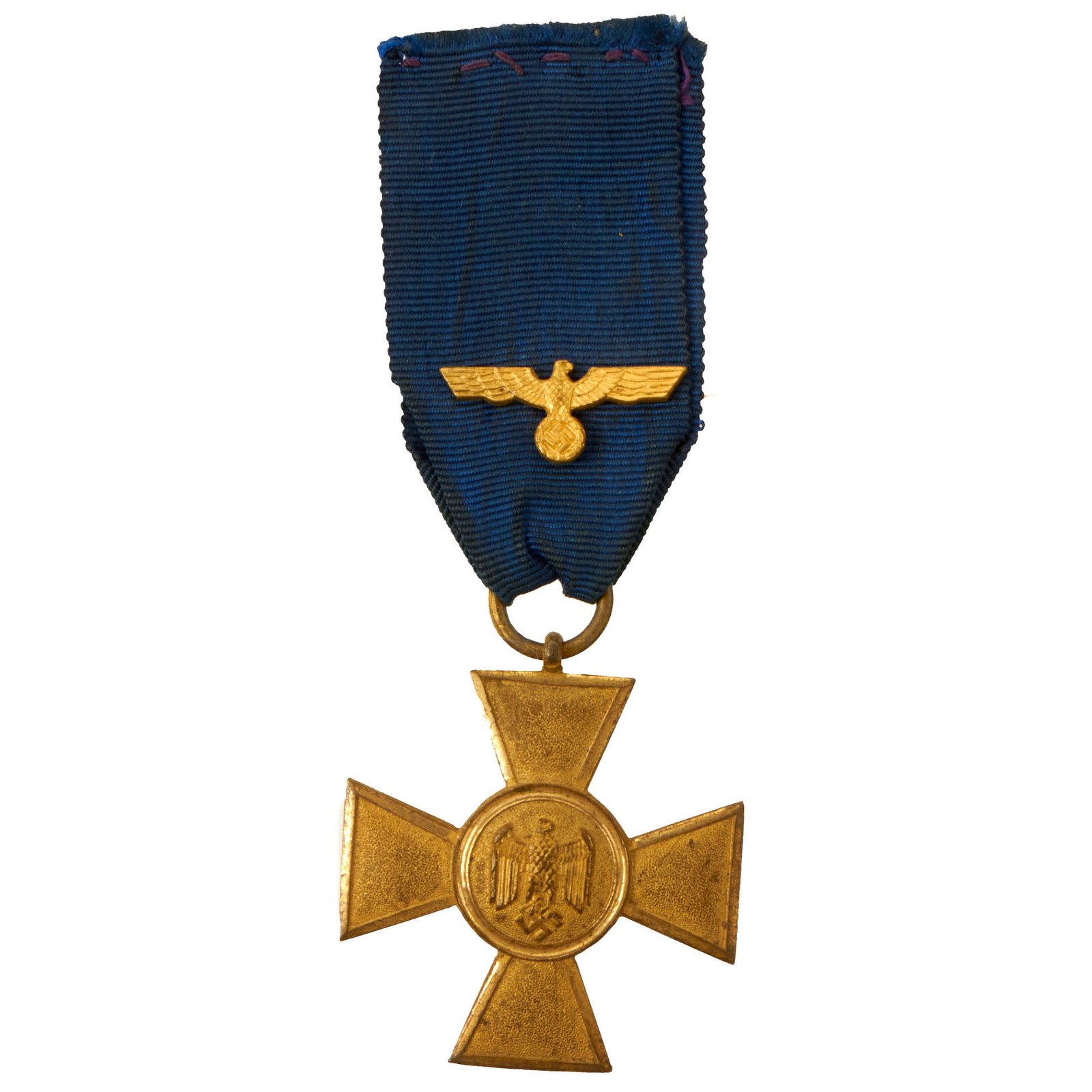 Buy Original German WWII Wehrmacht 1st Class 25 Year Long Service Award with Ribbon & Pin | Original Firearms Antique For Sale