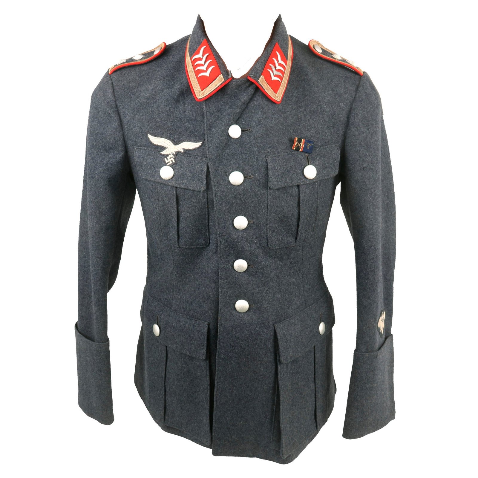 Buy Original German WWII Luftwaffe Flak Artillery Sound Location Oberfeldwebel NCO Fliegerbluse Uniform Tunic - dated 1938 | Original Firearms Antique For Sale