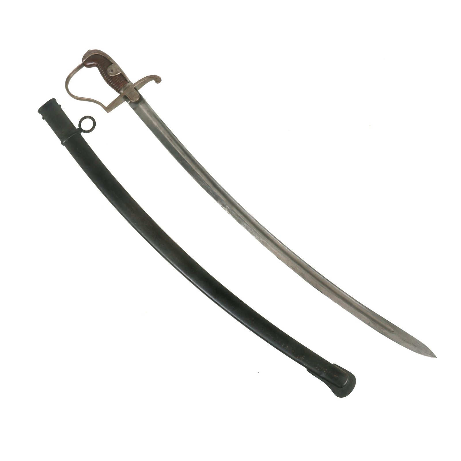 Buy Original Imperial German WWI Officer's Sword Dated 1905 with Scabbard by Clemen & Jung - Blücher Saber - Dated 1916 | Original Firearms Antique For Sale