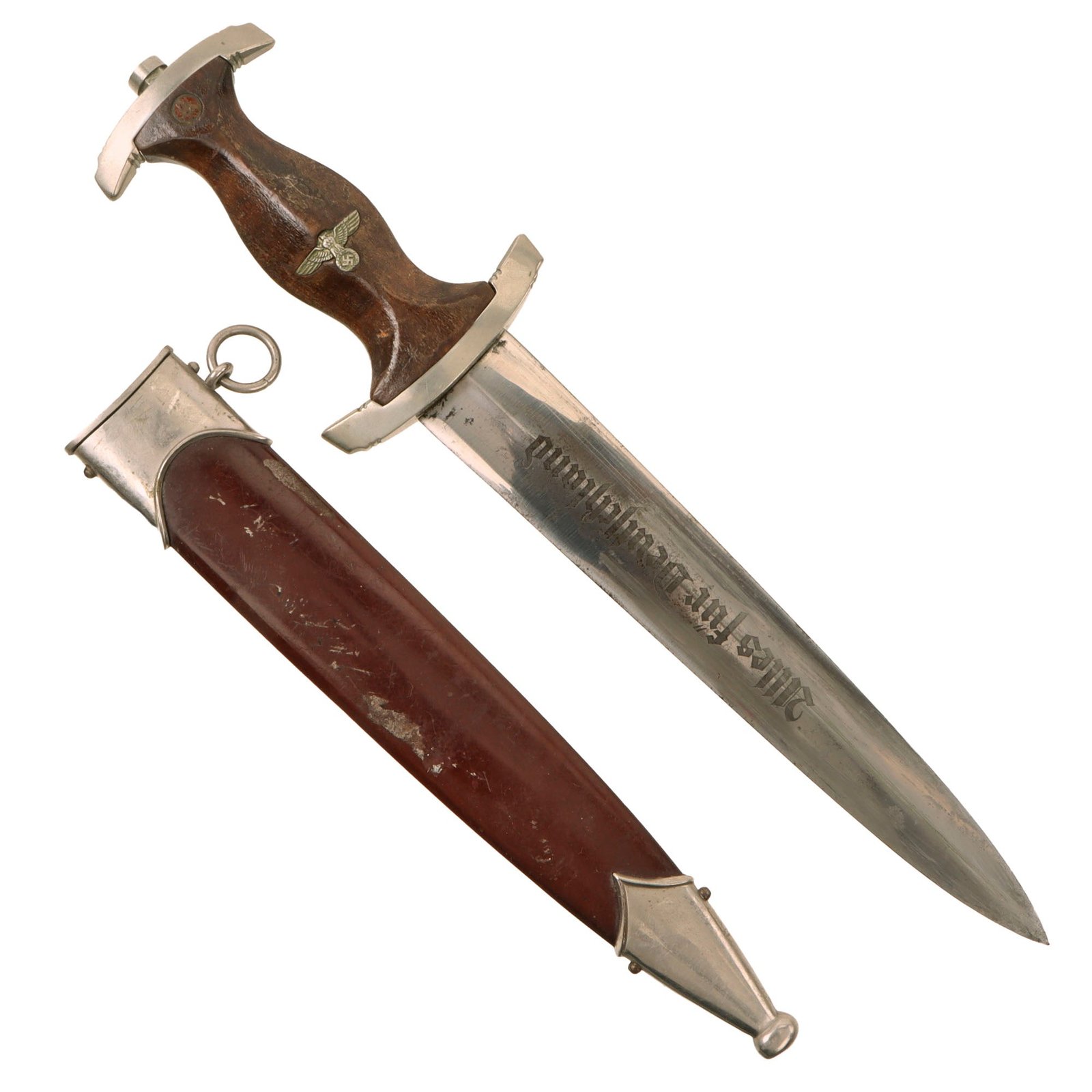 Original German Early WWII SA Dagger by AESCULAP of Tuttlingen with Wartime Scabbard