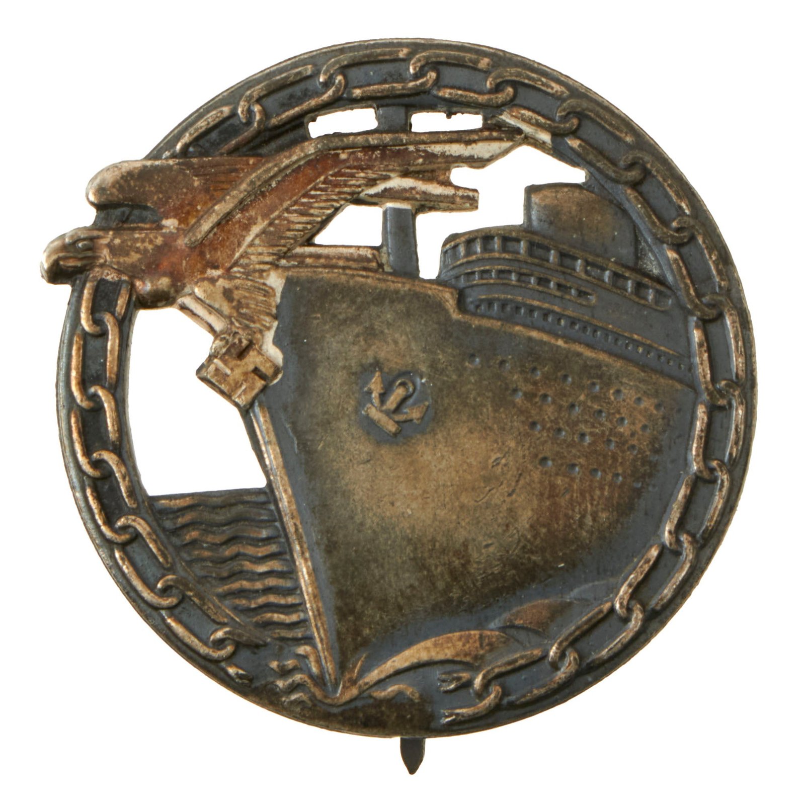 Buy Original German WWII Early Military Blockade Runner Badge by C. Schwerin & Sohn of Berlin | Original Firearms Antique For Sale