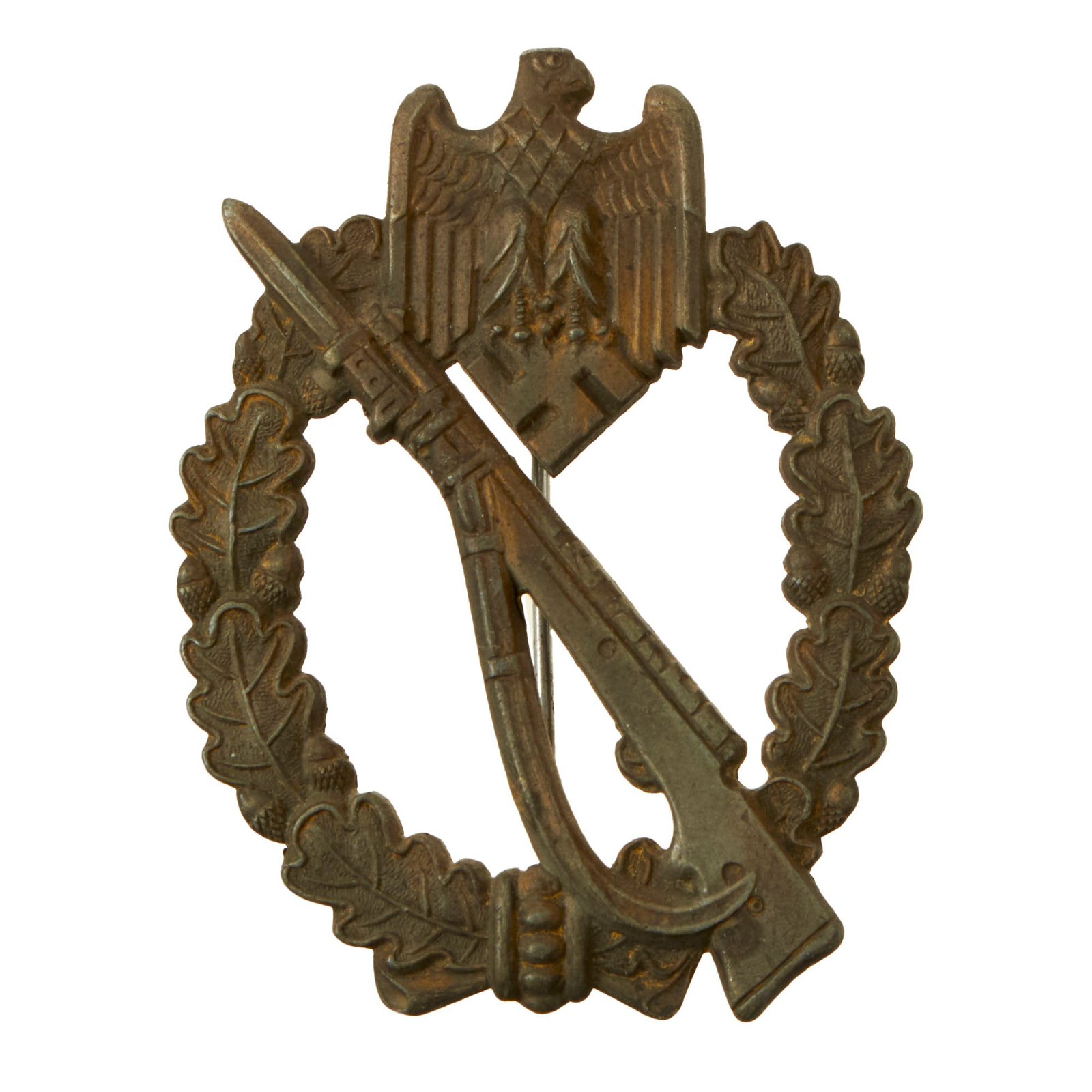 Buy Original German WWII Bronze Grade Infantry Assault Badge by A.G. Metall & Kunststoff of Gablonz | Original Firearms Antique For Sale