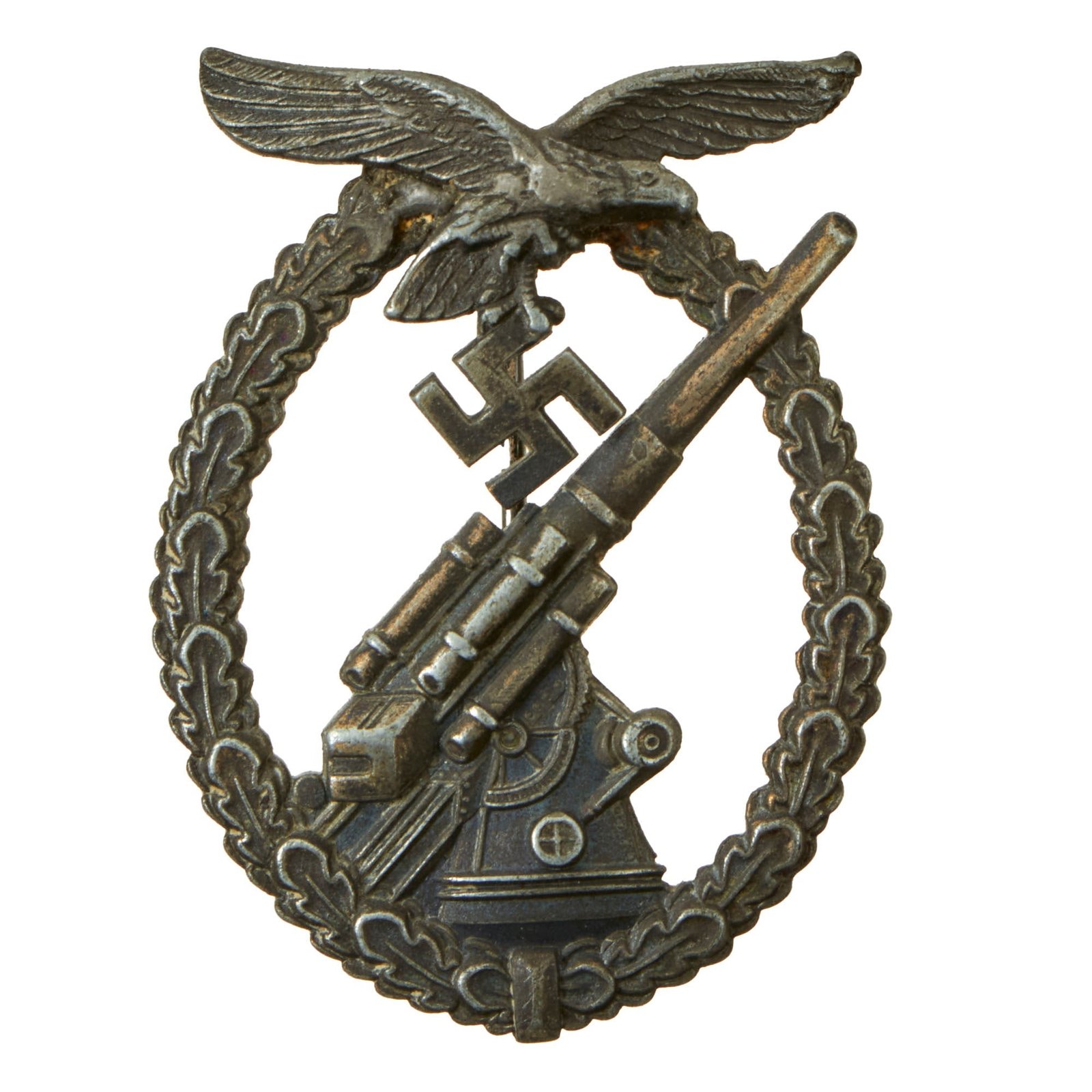 Buy Original German WWII Luftwaffe Anti-Aircraft Flak Battle Badge by F. W. Assmann & Söhne | Original Firearms Antique For Sale
