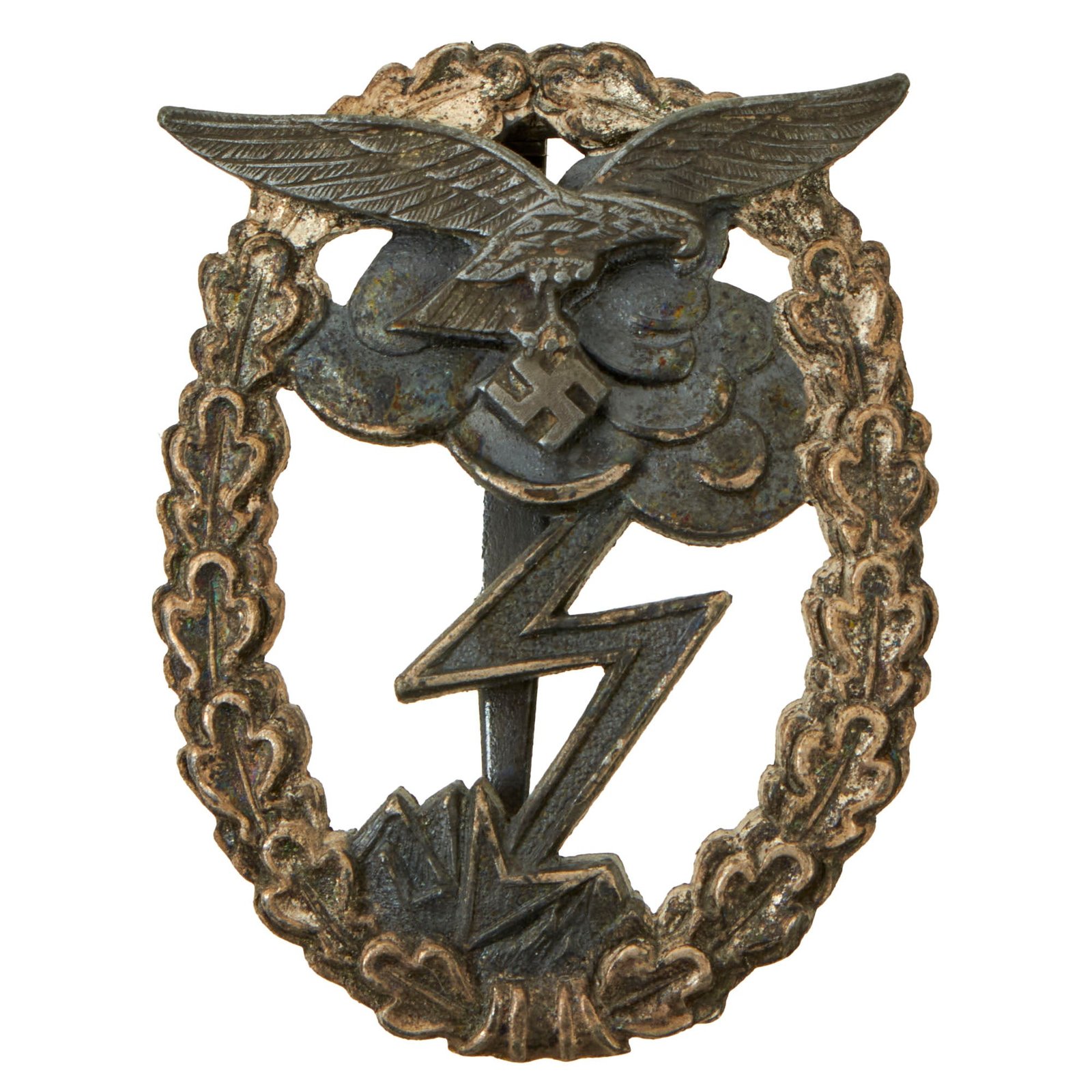 Buy Original German WWII Luftwaffe Ground Assault Badge by A.G. Metall & Kunststoff - Erdkampfabzeichen der Luftwaffe | Original Firearms Antique For Sale