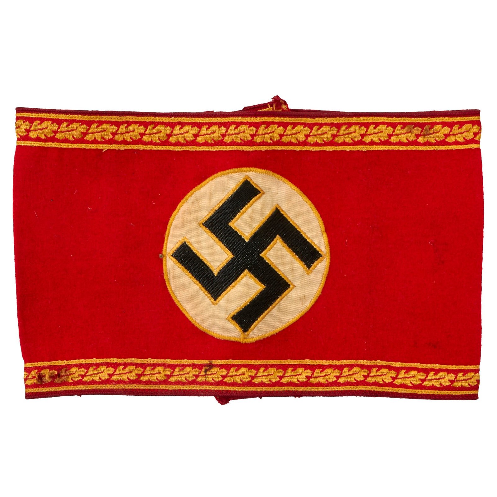 Buy Original German WWII NSDAP Gauleitung Regional District Leadership Head Area Leader Armband - Leiter einer Hauptstelle | Original Firearms Antique For Sale