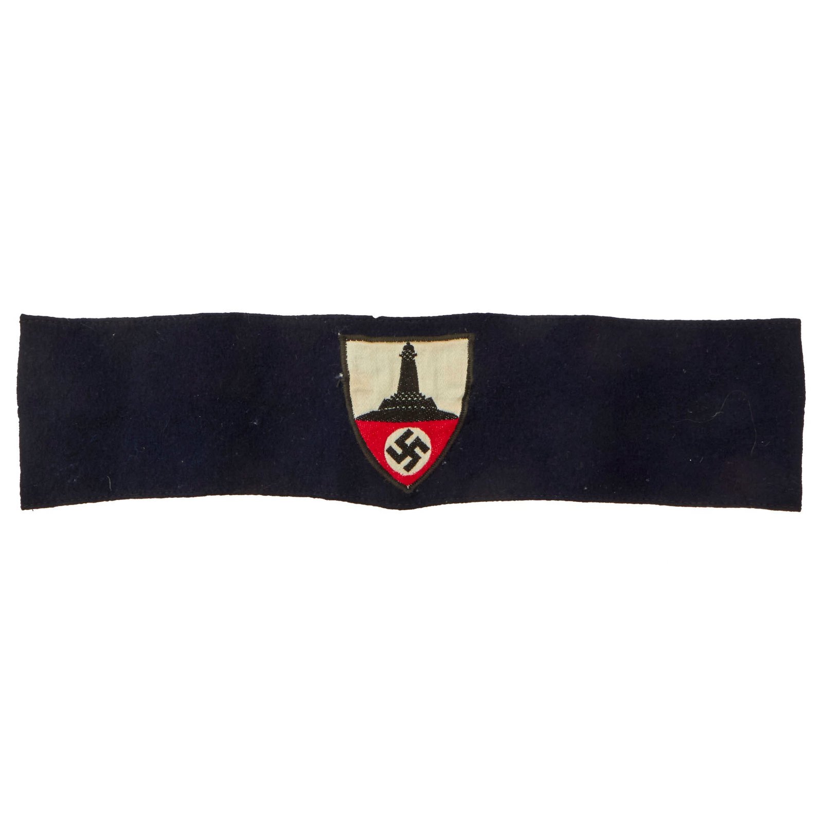 Buy Original German WWII National Socialist State Veteran's Association Felt Armband with BeVo Insignia - NSRKB | Original Firearms Antique For Sale