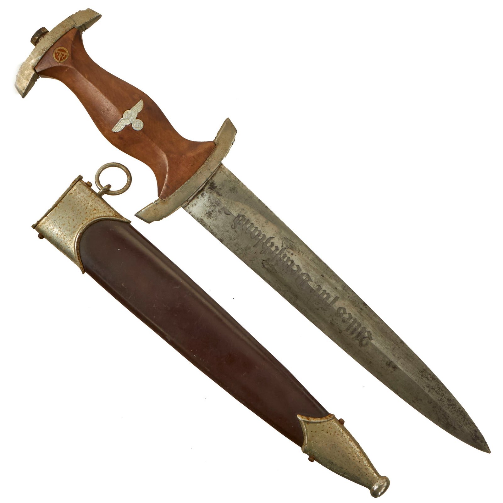 Buy Original German WWII SA Dagger by WKC Waffenfabrik GmbH with Scabbard - RZM M7/42 | Original Firearms Antique For Sale