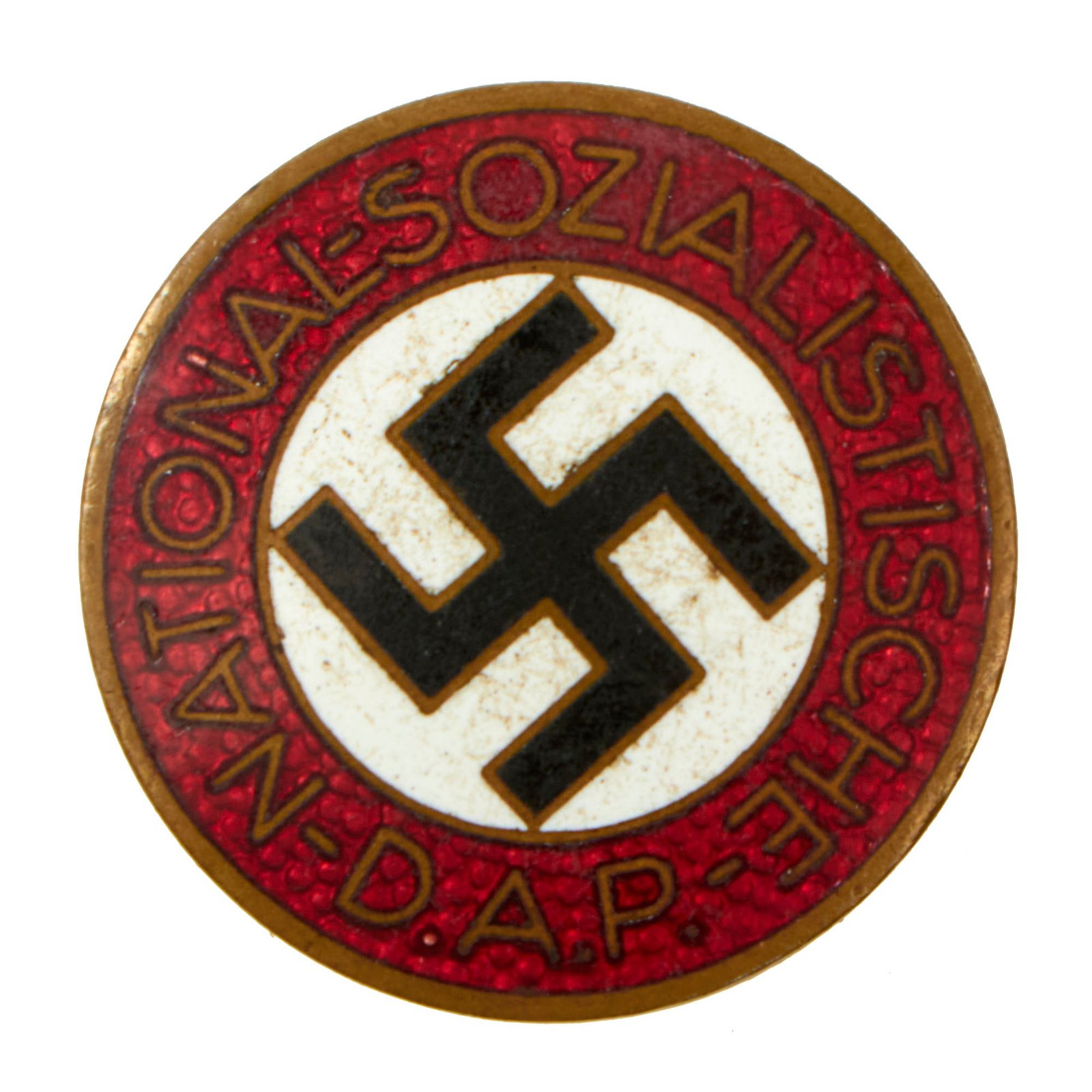 Buy Original German NSDAP Party Enamel Membership Badge Pin by Rare Maker Franz Jungwirth of Vienna  - RZM M1/152 | Original Firearms Antique For Sale
