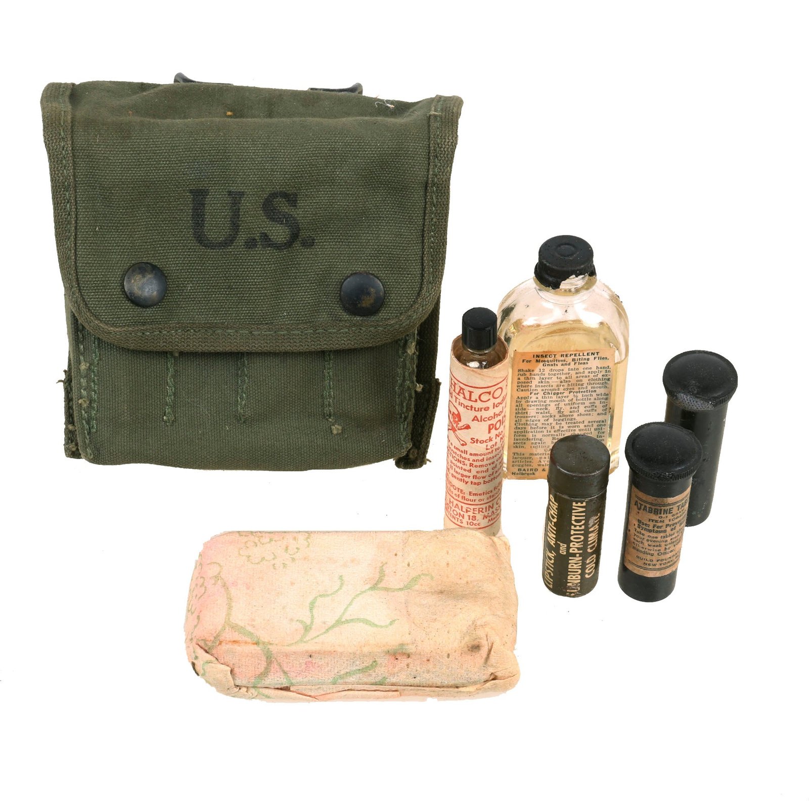 Buy Original U.S. WWII M2 Jungle Medical Aid Kit - Dated 1943 | Original Firearms Antique For Sale