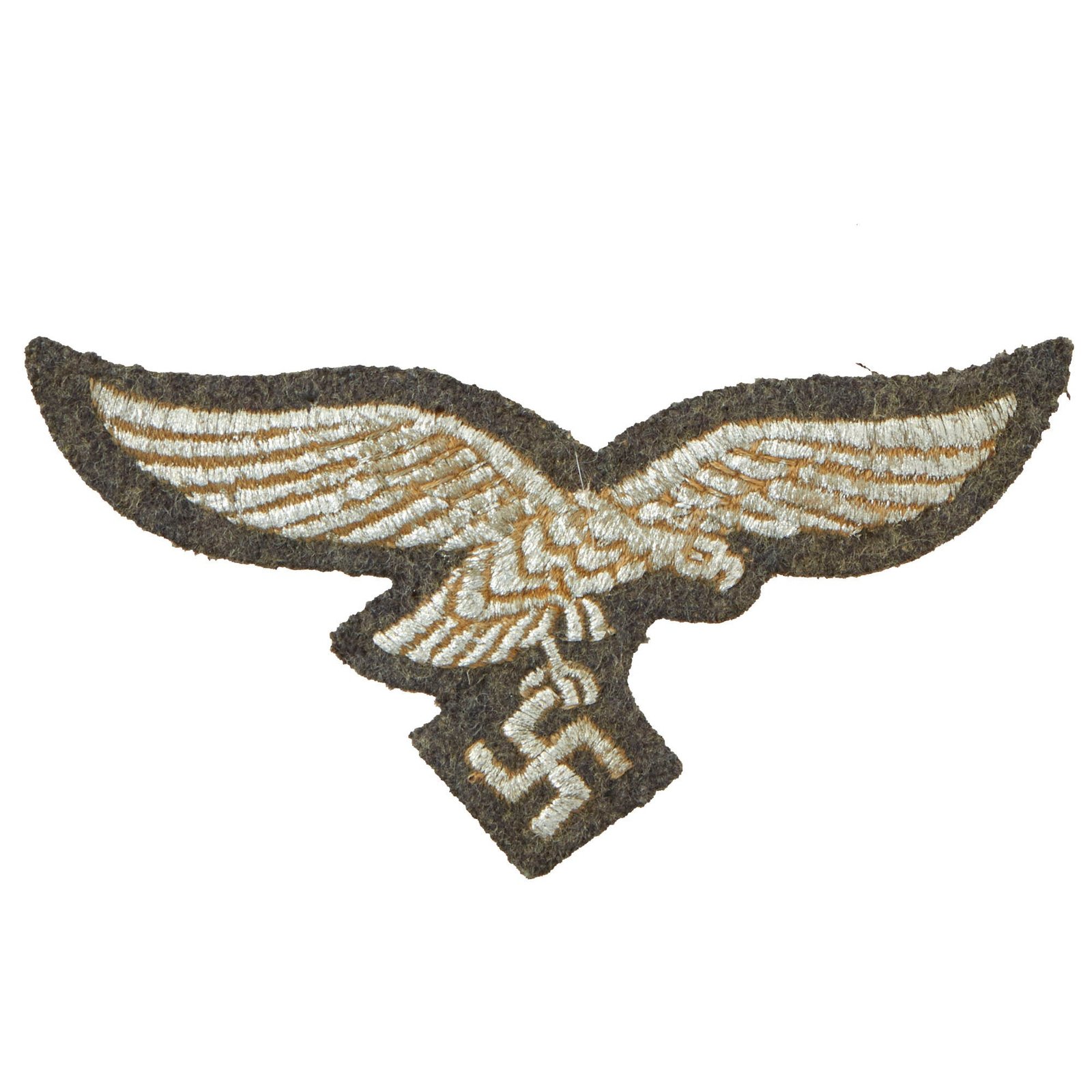 Buy Original German WWII Luftwaffe Machine Embroidered Breast Eagle | Original Firearms Antique For Sale