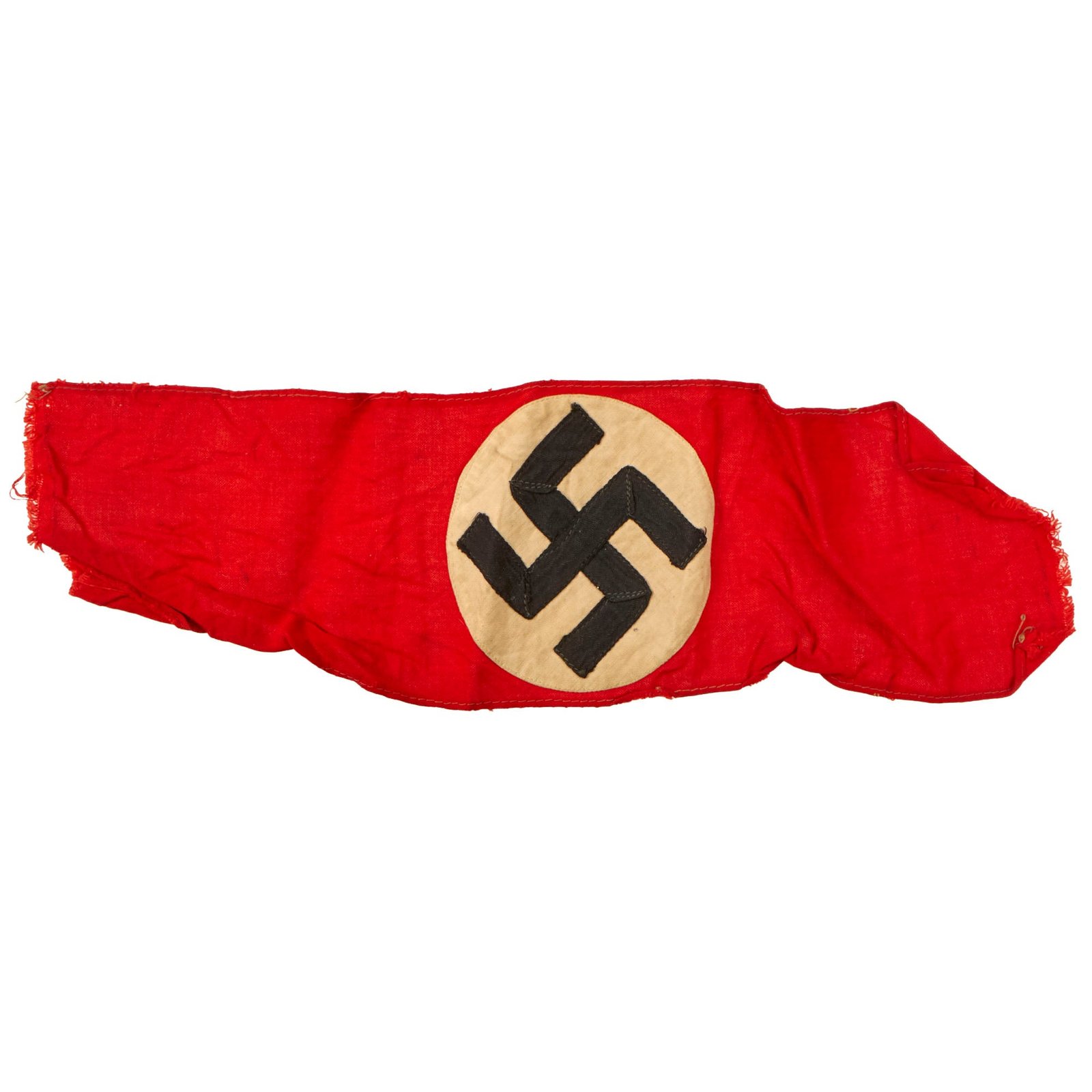 Buy Original German WWII NSDAP & SA Multi-piece Cotton Armband - Uniform Cut Off | Original Firearms Antique For Sale