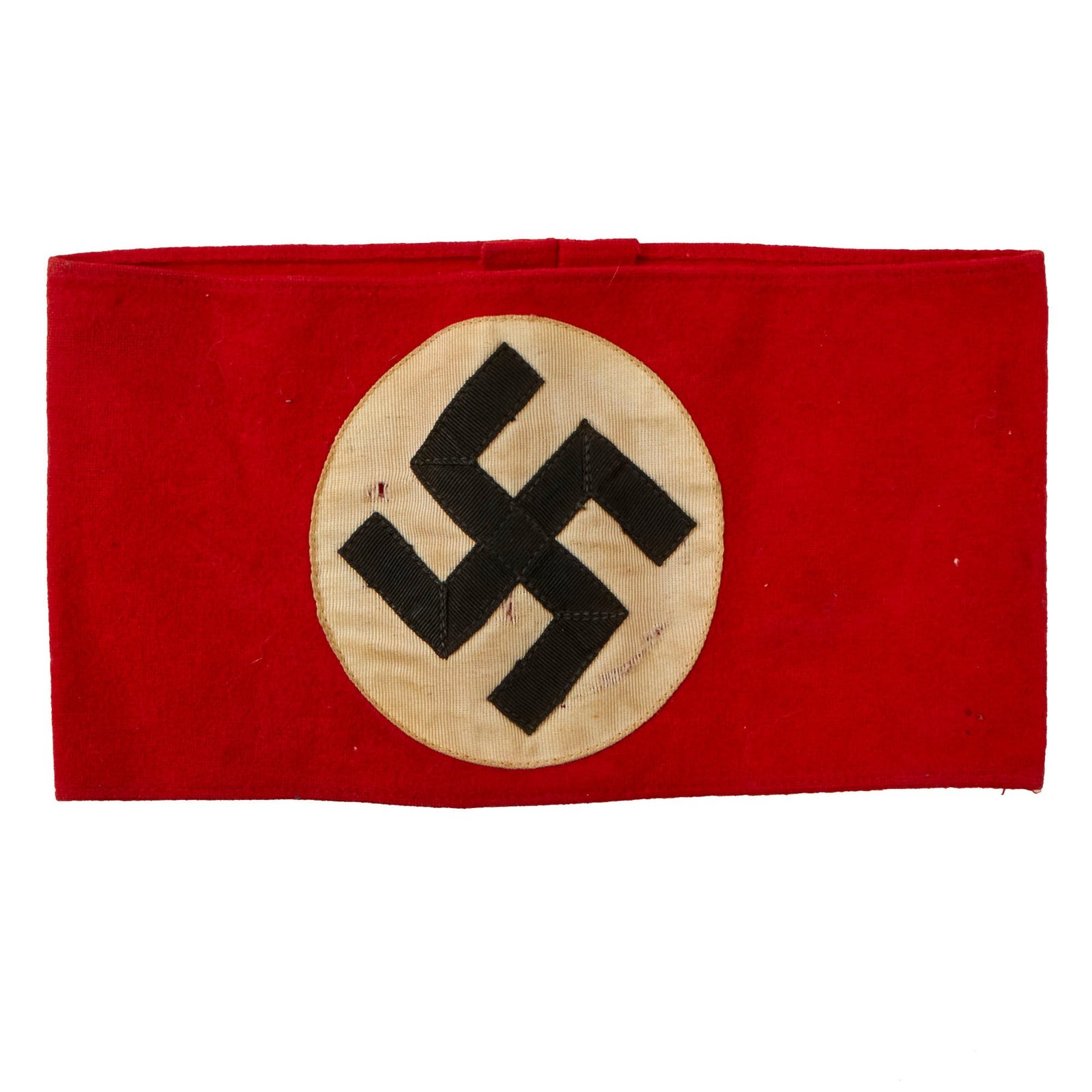 Buy Original German Early WWII SA Multi-piece Wool Felt & Rayon Overcoat Armband with RZM Tag - RZM A4/275 | Original Firearms Antique For Sale