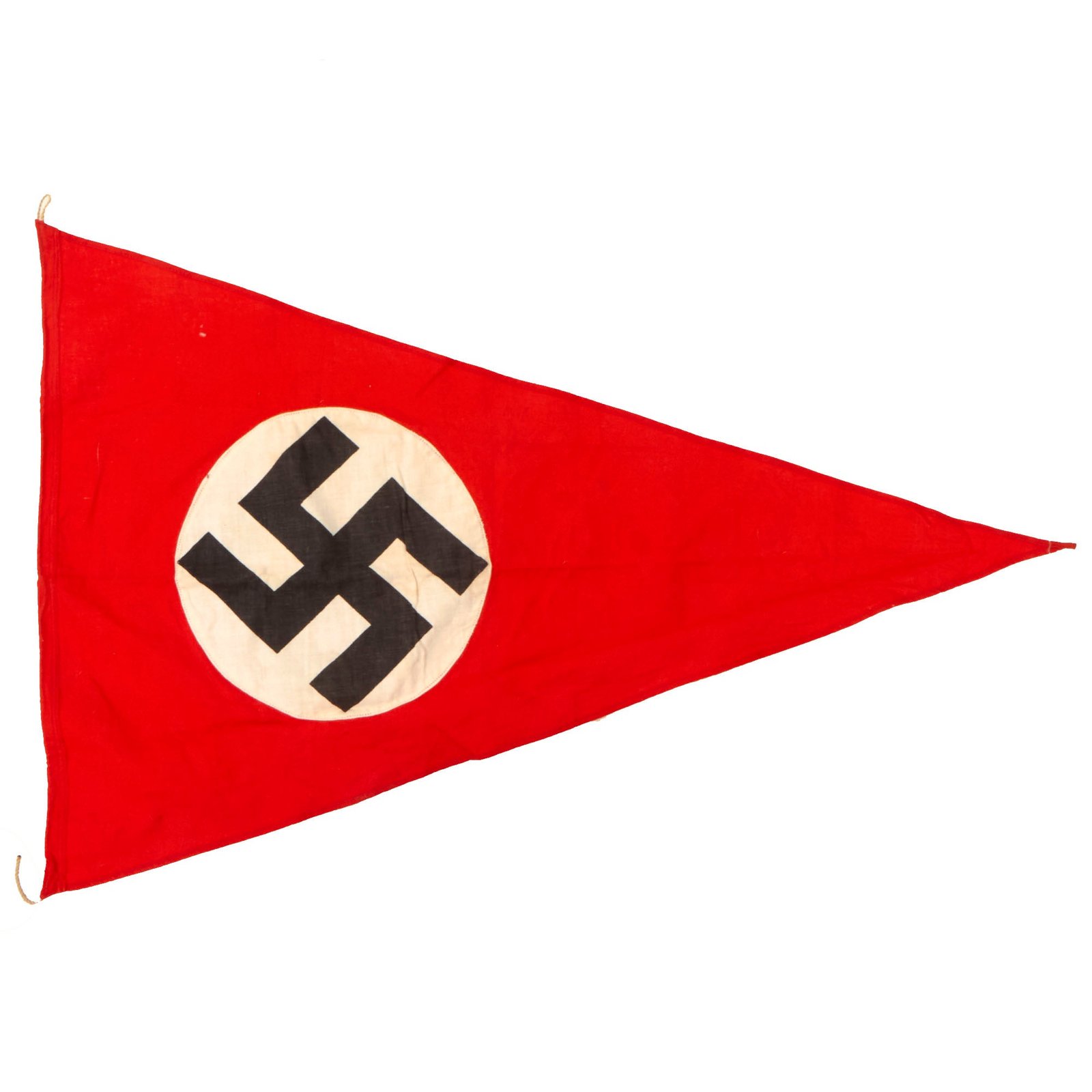 Buy Original German WWII Large NSDAP Political National Pennant Flag - 18" x 27" | Original Firearms Antique For Sale