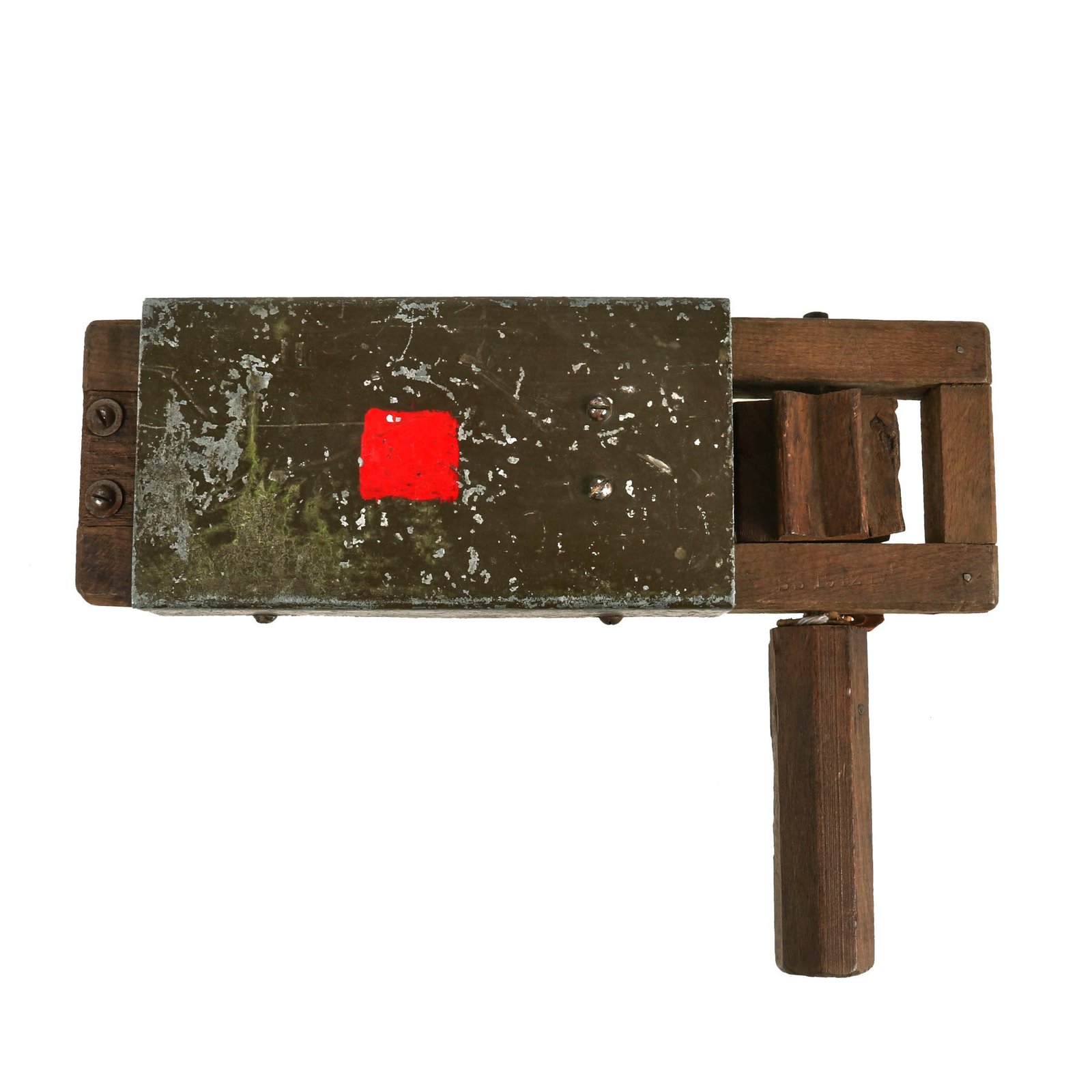 Buy Original British WWII Wood Air Raid Alarm / Gas Rattle - Maker-Marked and Dated 1942 | Original Firearms Antique For Sale