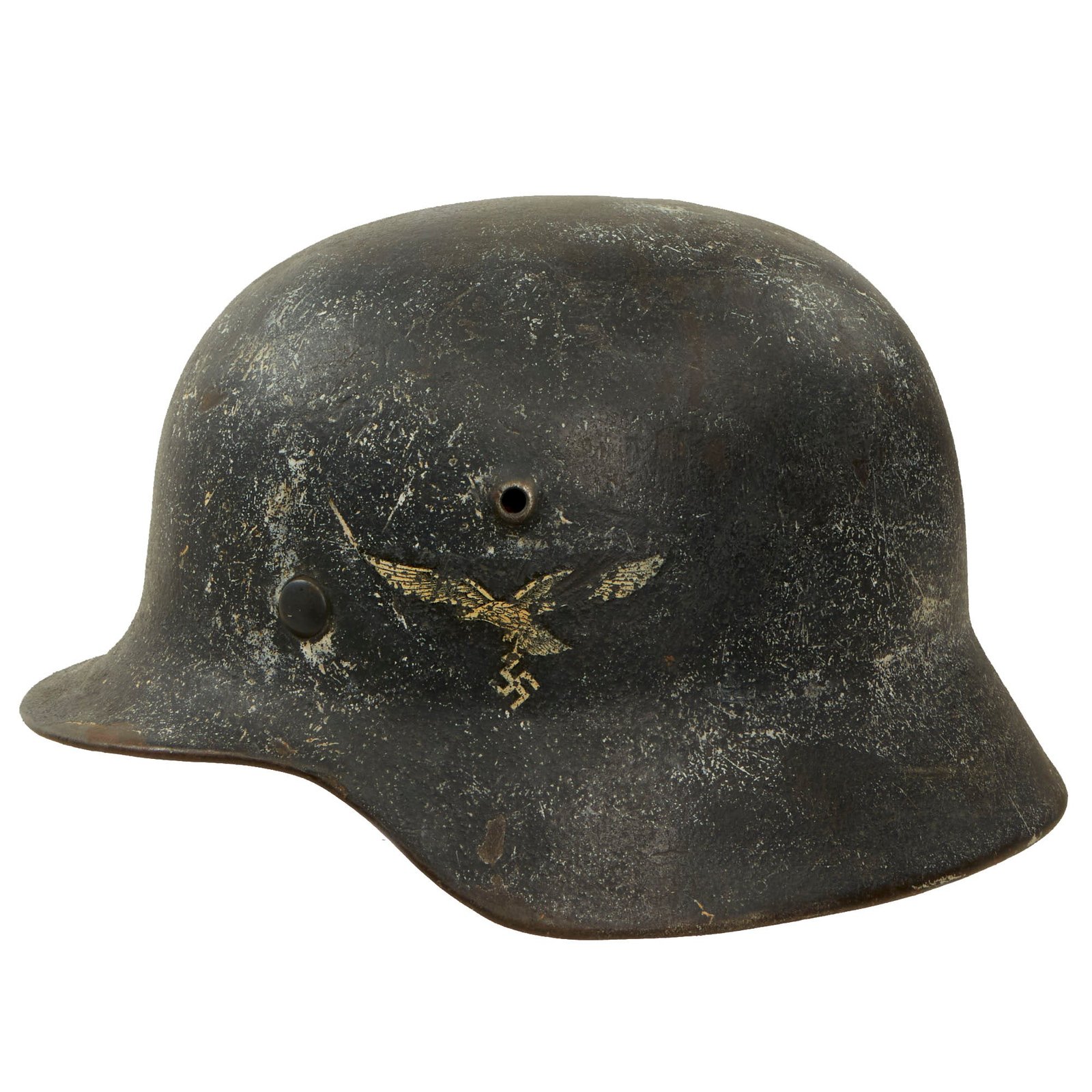 Buy Original German WWII M40 Single Decal Luftwaffe Helmet with 1941 Dated 55cm Liner - Stamped SE62 | Original Firearms Antique For Sale