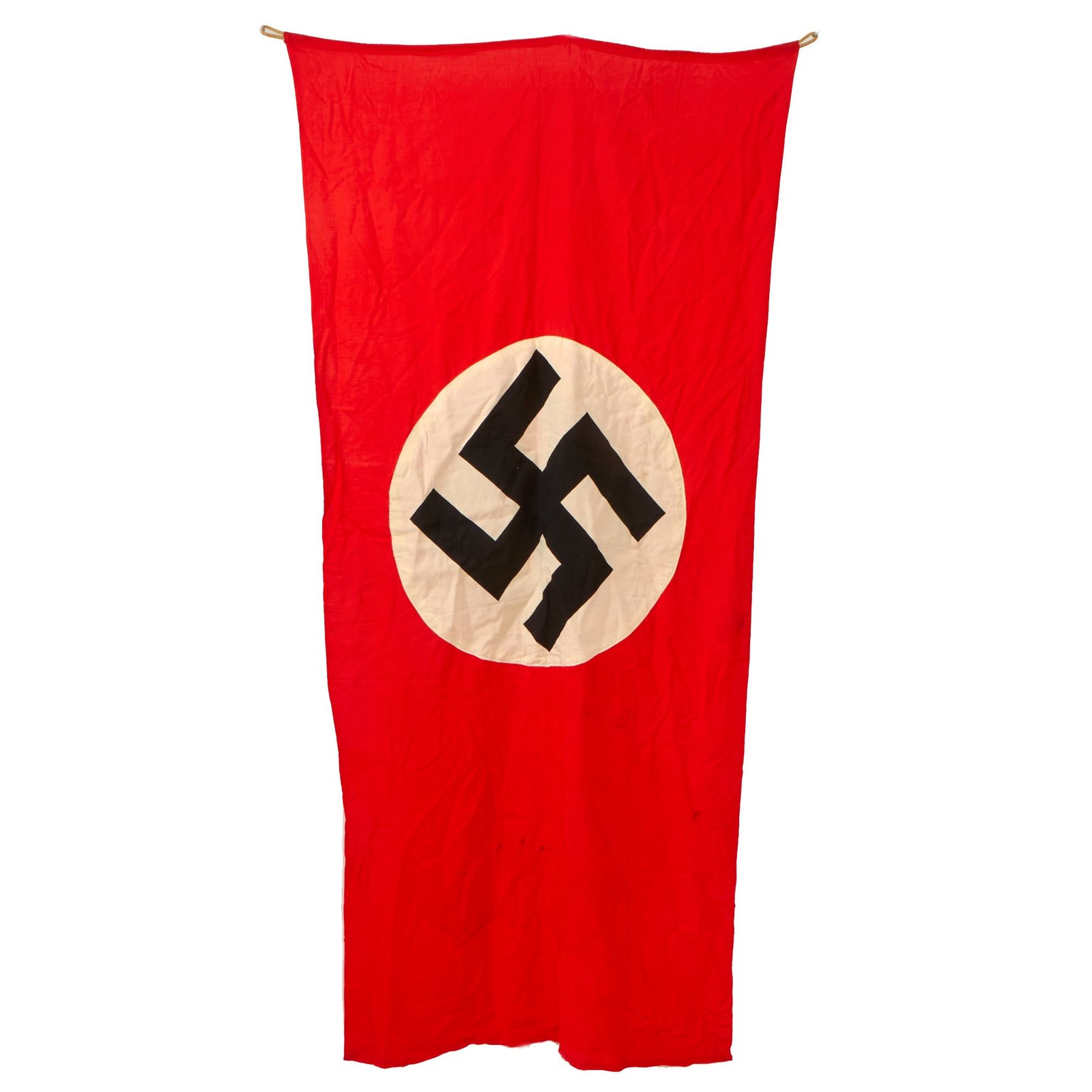 Buy Original German WWII NSDAP Double Sided National Political Banner Flag - 30"x 62” | Original Firearms Antique For Sale