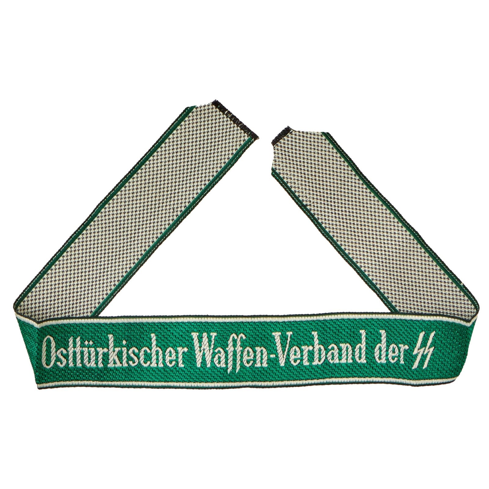 Buy Original Unissued German WWII BeVo Embroidered Waffen SS Eastern Turkish Volunteer Cuff Title - Osttürkische Waffen-Verbände der SS | Original Firearms Antique For Sale