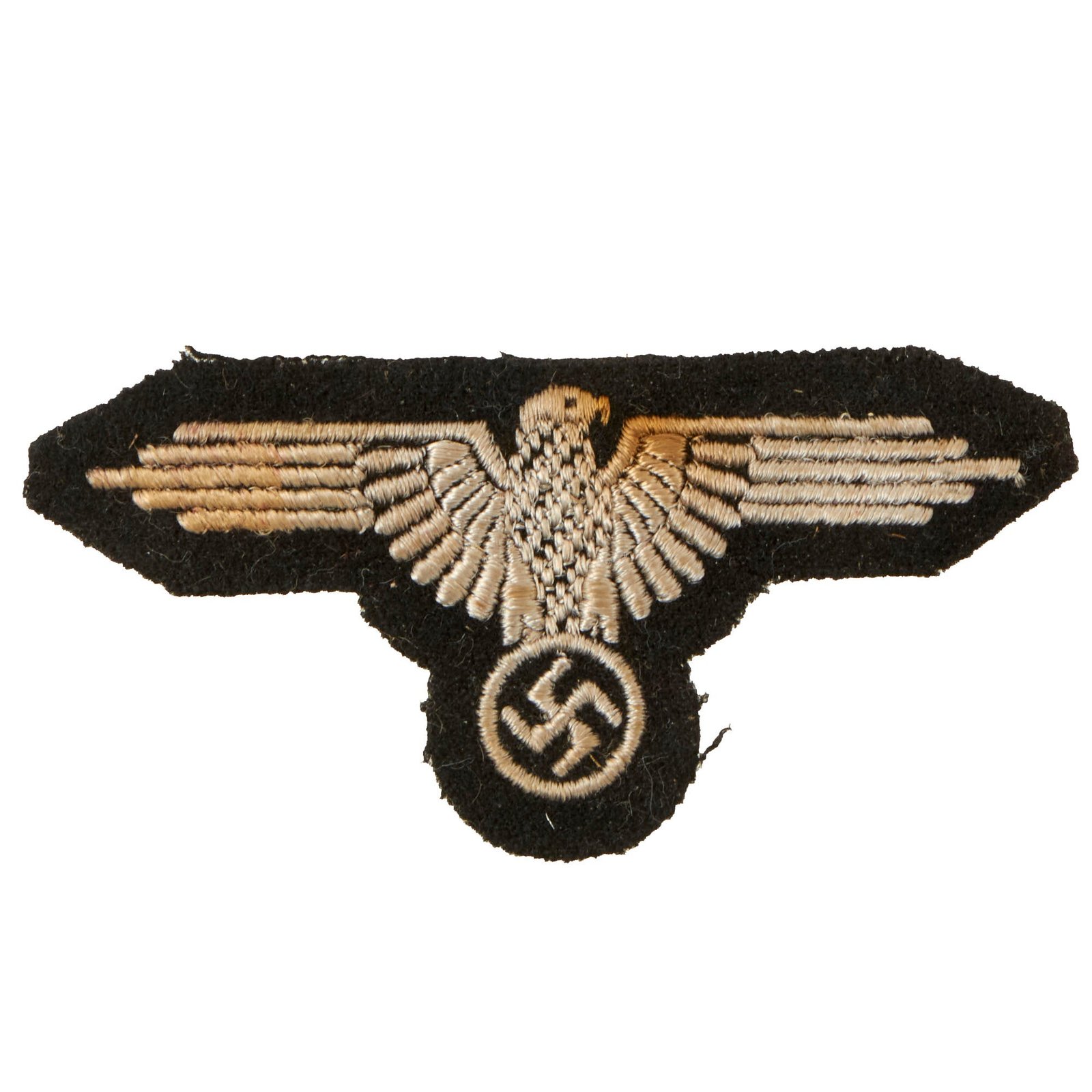 Buy Original German WWII SS EM/NCO Second Pattern Left Sleeve Eagle Insignia - Schutzstaffel | Original Firearms Antique For Sale