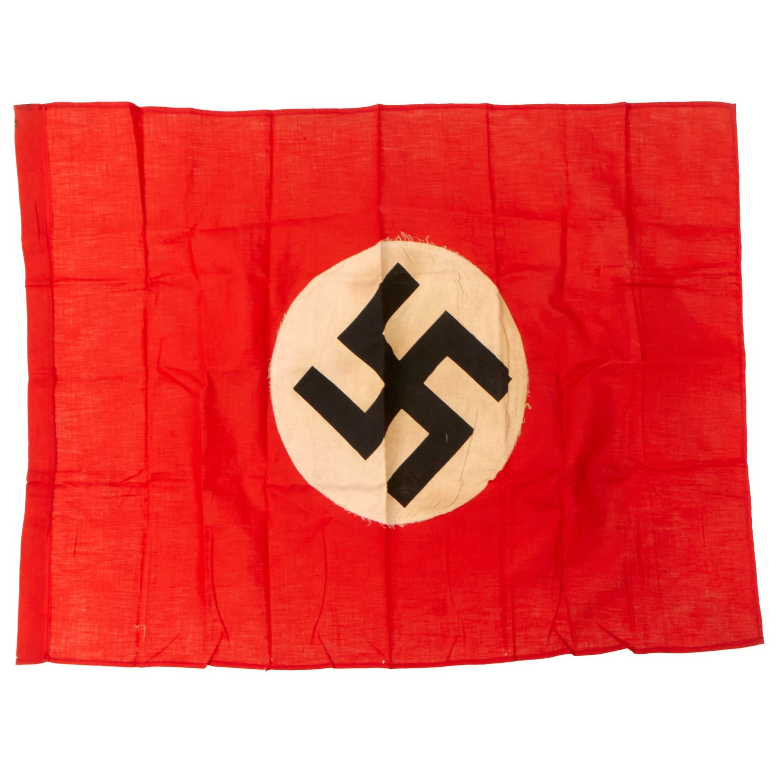 Buy Original German WWII NSDAP Small Double Sided National Political Flag - 20 ¼" x 27 ½" | Original Firearms Antique For Sale