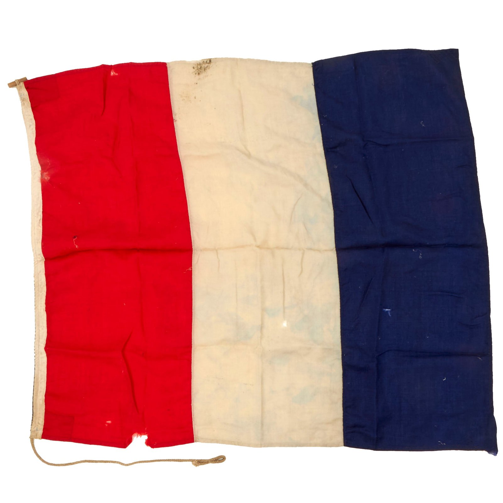 Buy Flag of France 1790 - 1794 Tricolor National Flag with Halyard - 35 x 44” | Original Firearms Antique For Sale