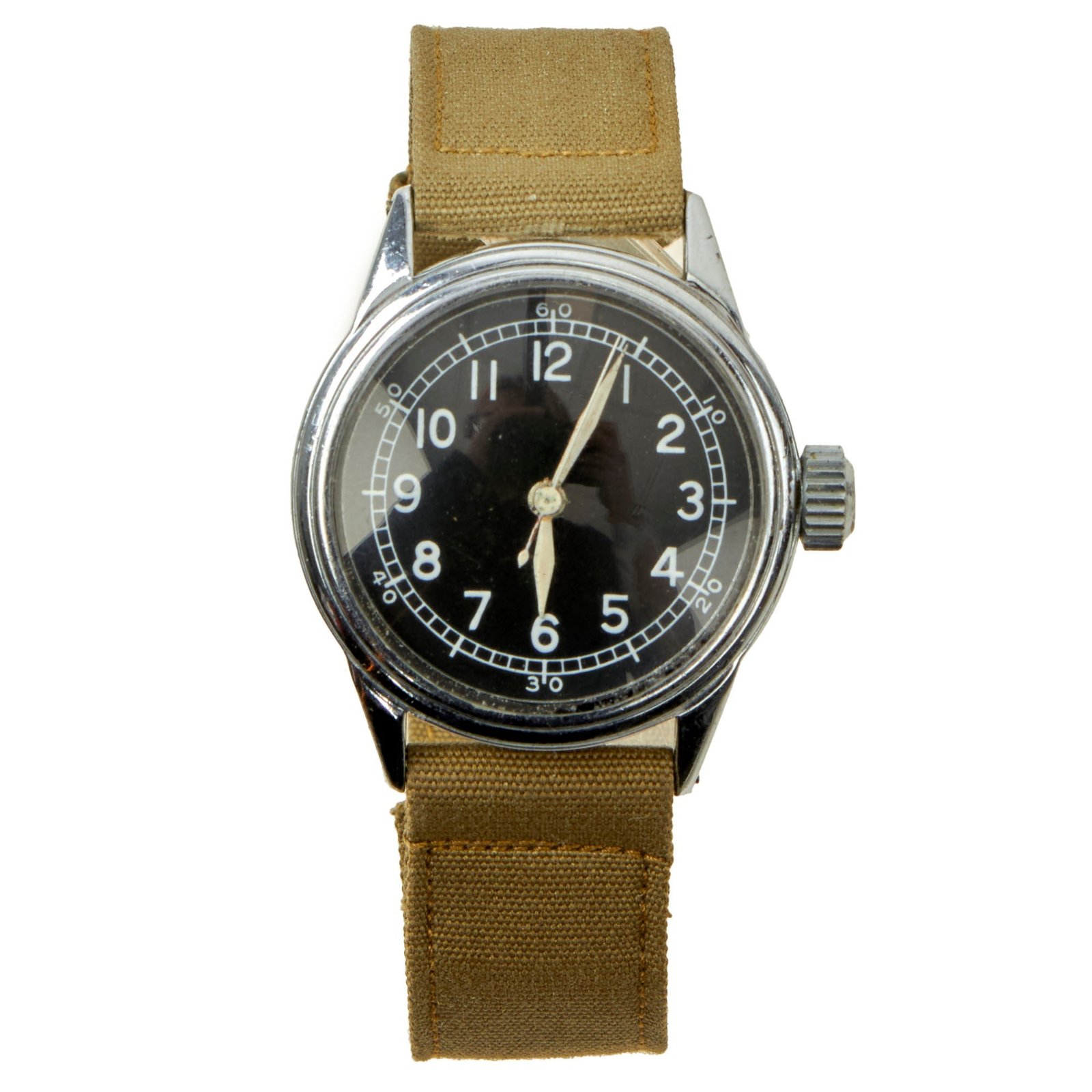 Buy Original U.S. WWII New Old Stock Type A-11 USAAF Wrist Watch by Bulova - Date Coded 1944 - Fully Functional | Original Firearms Antique For Sale