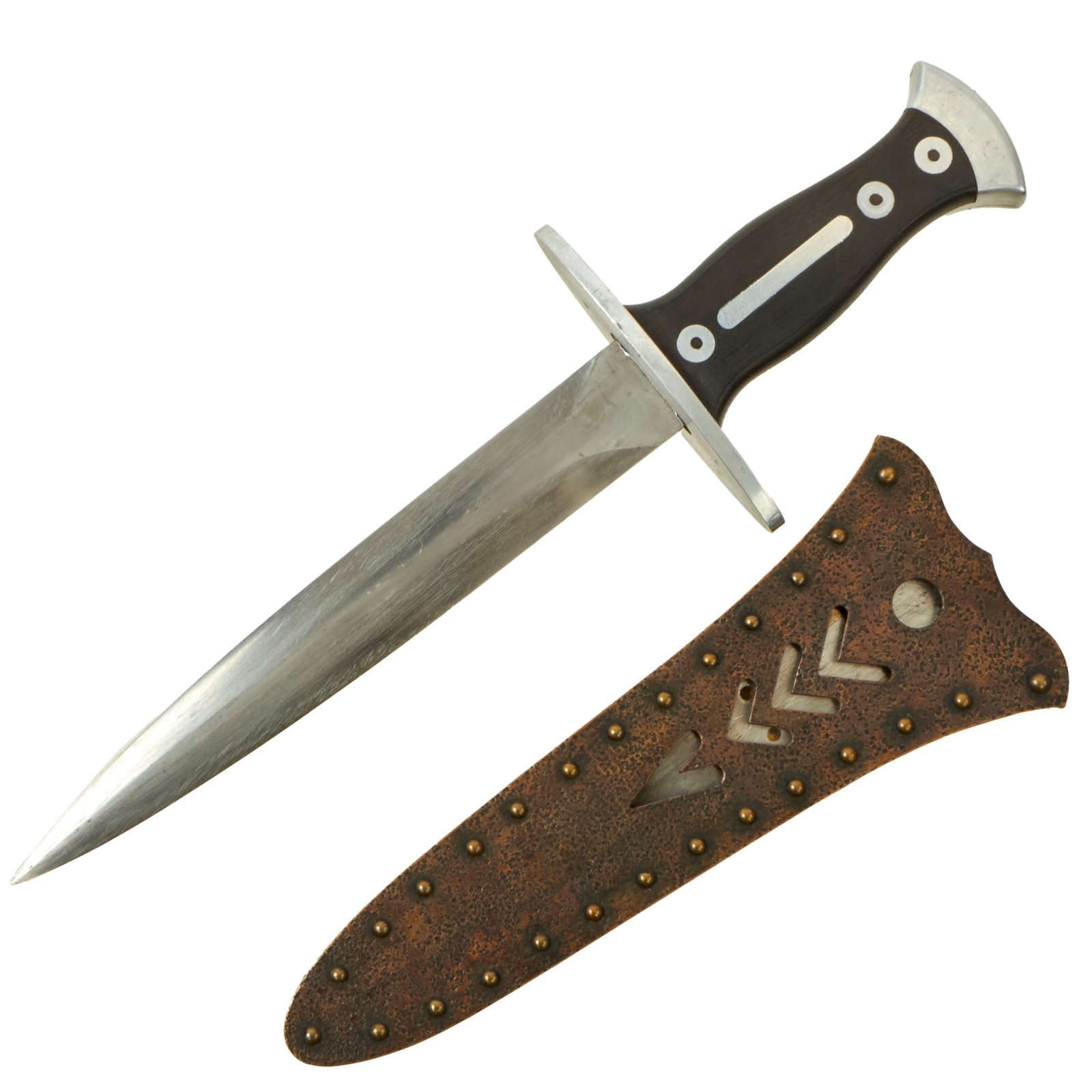 Buy Original U.S. WWII Rare Ernest “Mooney” Warther Fighting Knife With Correct Sheath - Dated 1945 -  Excellent Condition | Original Firearms Antique For Sale