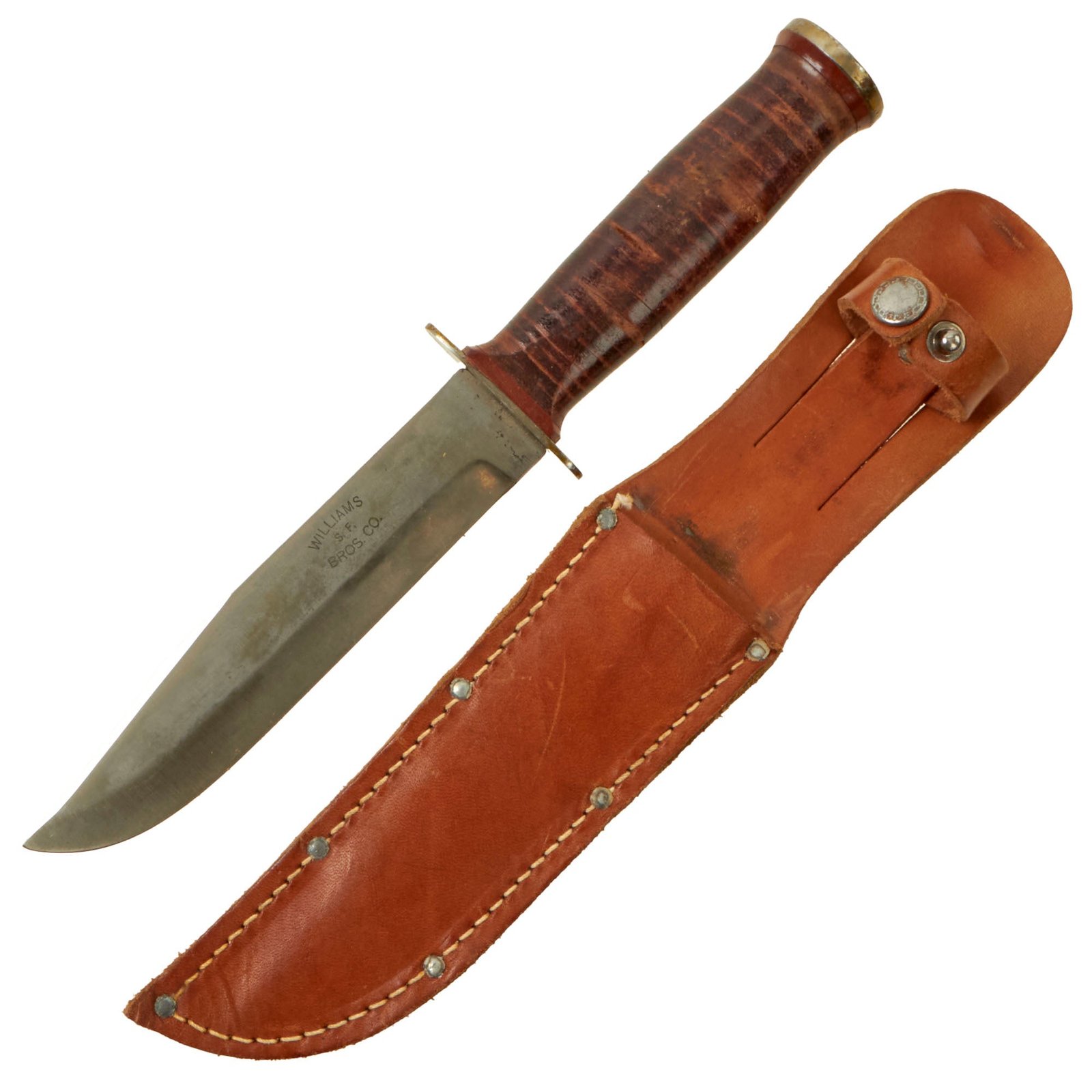 Buy Original U.S. WWII Williams Brothers Private Purchase Fighting Knife in Original Sheath | Original Firearms Antique For Sale