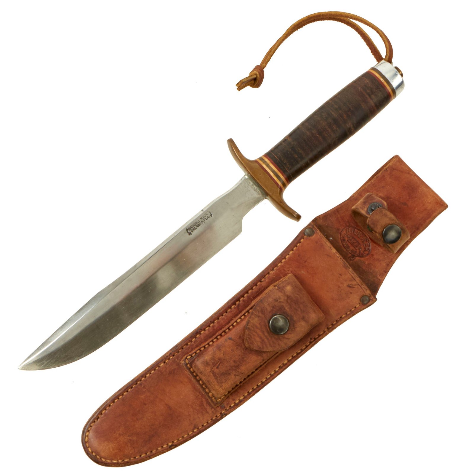 Buy Original U.S. WWII Randall Model 1 “Orlando” Fighting Knife with Original Sheath | Original Firearms Antique For Sale