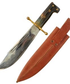 Buy Original U.S. WWII Collins & Co. Legitimus No.18 Machete V44 Knife with Green Horn Handle - Excellent Condition | Original Firearms Antique For Sale