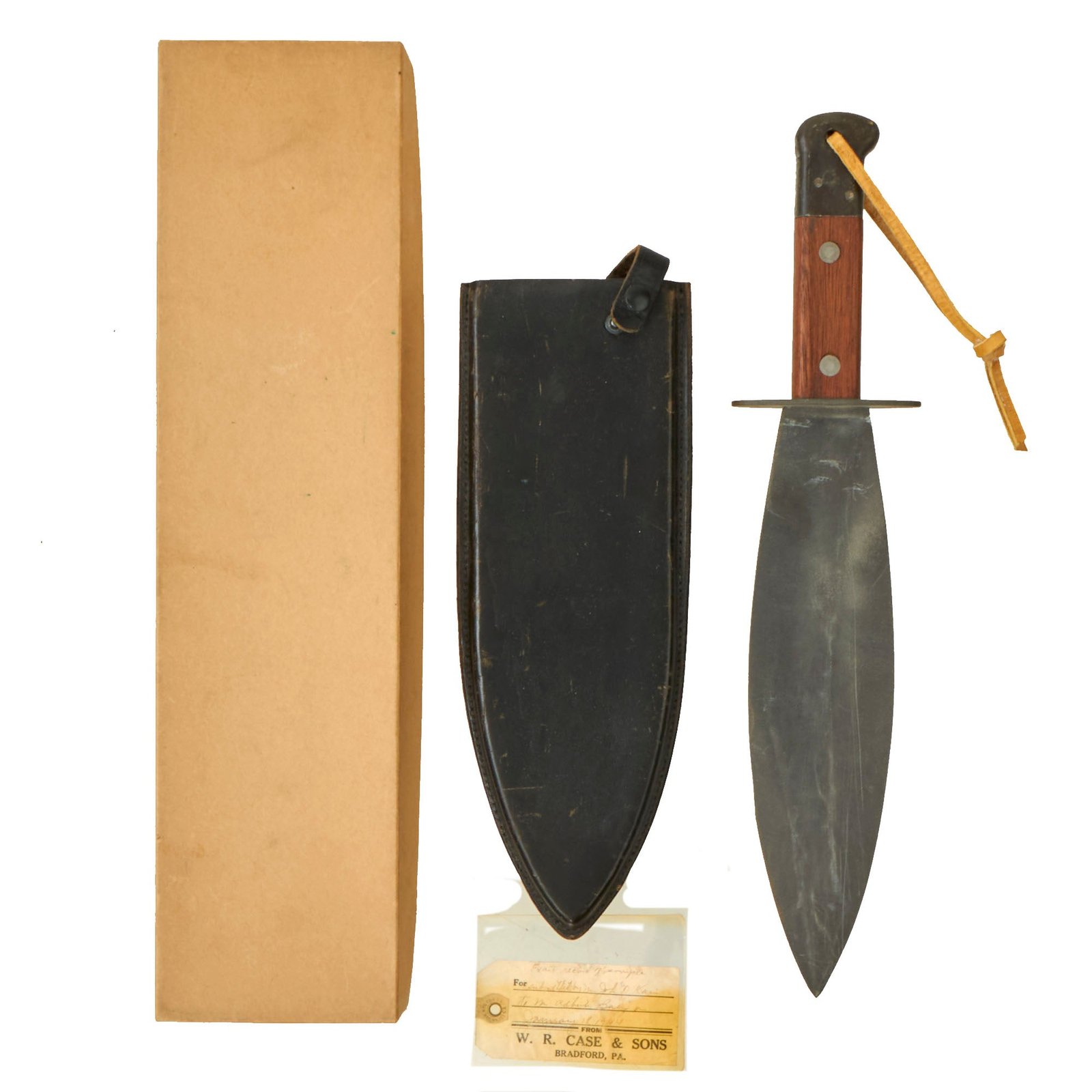 Buy Original British WWII OSS Smatchet Heavy Fighting Knife with Scabbard and Original Box - New Old Stock | Original Firearms Antique For Sale