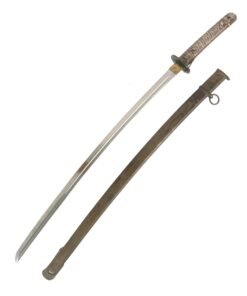 Buy Original WWII Japanese Army Type 95 NCO Katana Sword with Excellent Blade and Scabbard - Matched Serial 78419 | Original Firearms Antique For Sale