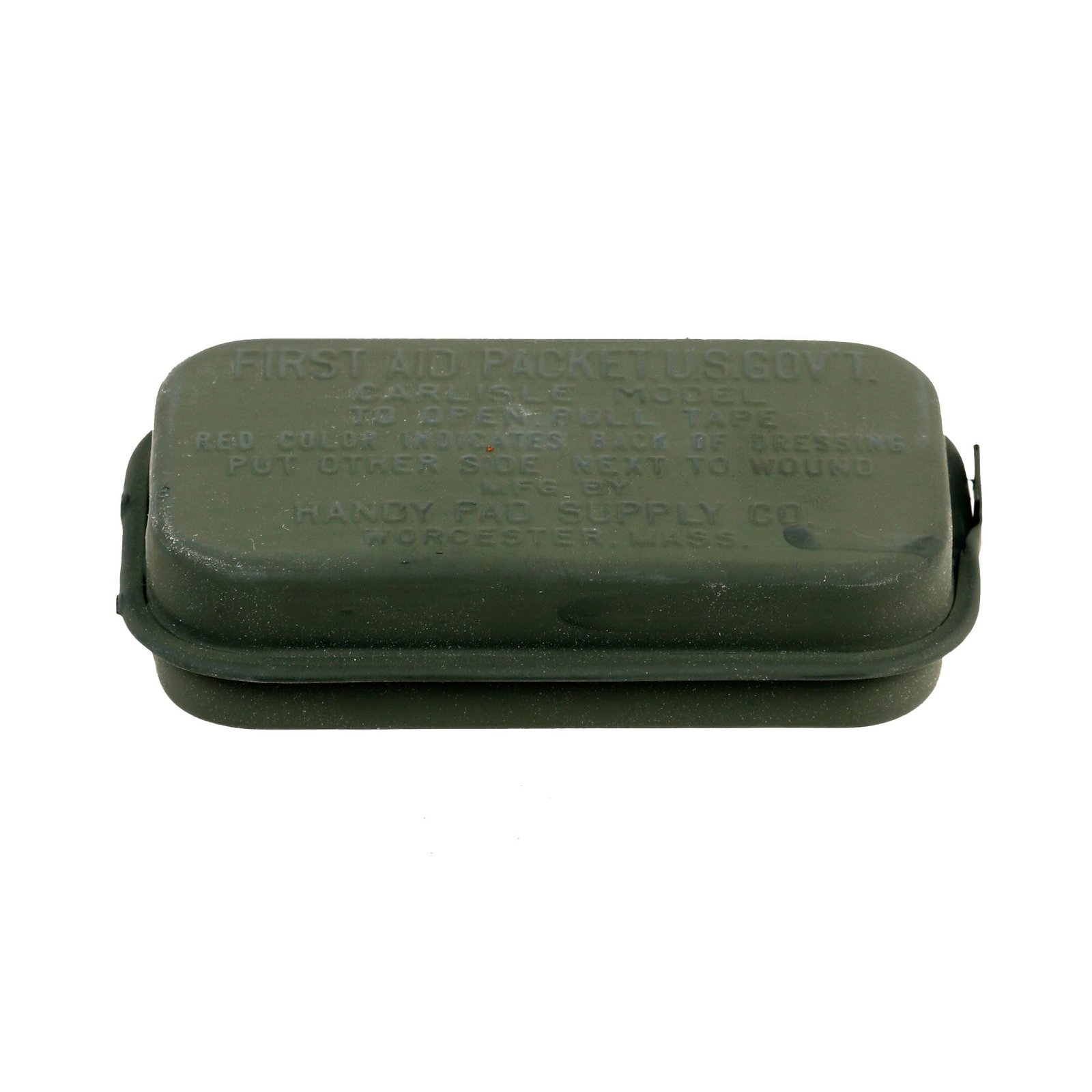 Buy Original U.S. WWII Unissued & Sealed Carlisle Model Bandage First Aid Packet | Original Firearms Antique For Sale
