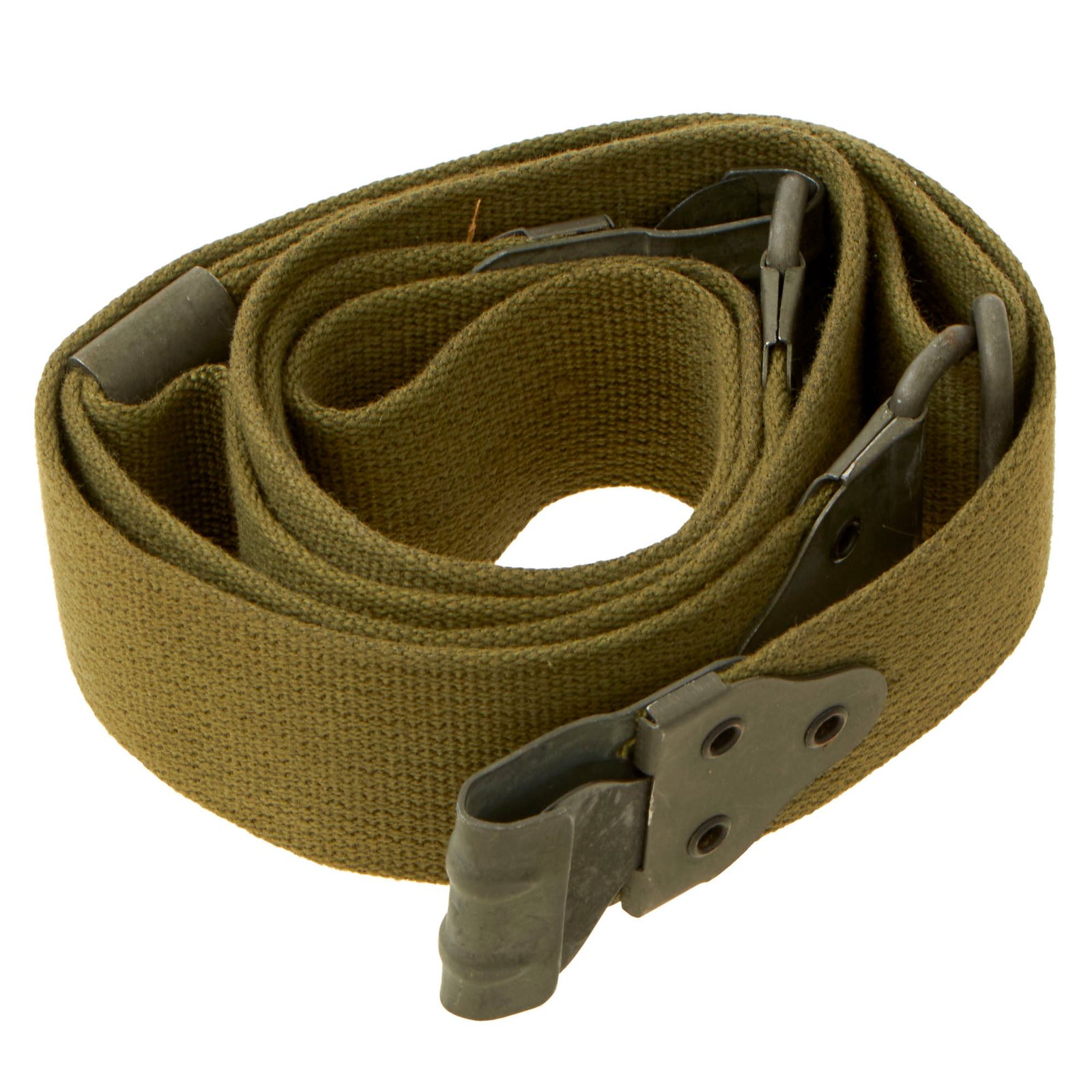 Buy Original U.S. WWII Thompson Submachine Gun Mint Late War Green Kerr Pattern Sling | Original Firearms Antique For Sale