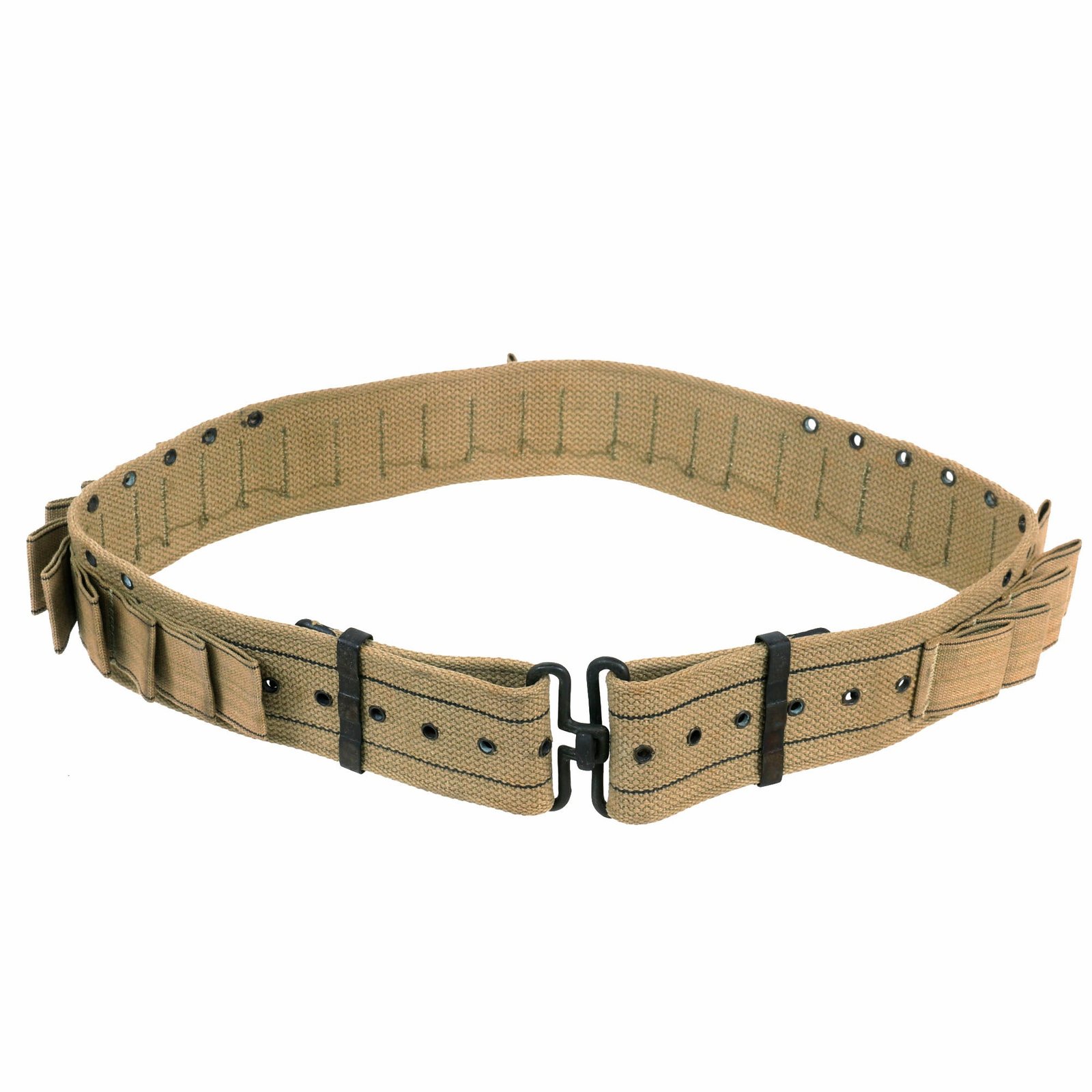 Buy Original U.S. WWI "Shotgun" Belt - 25 Cartridge Signal Flare “Very” Pistol Bandolier - As Used With The Remington Mark III 10 Gauge Flare Signal Pistol | Original Firearms Antique For Sale