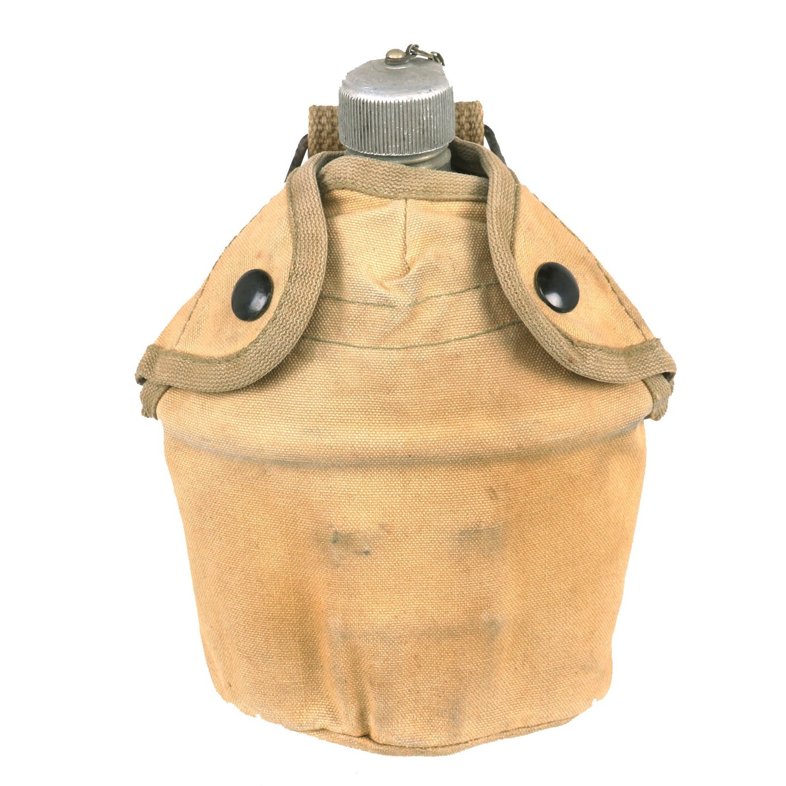 Buy Original U.S. WWII 1st Pattern USMC Canteen Cover with Durasnaps and WWI Canteen & Cup | Original Firearms Antique For Sale