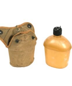 Buy Original U.S. WWII Experimental Ethylcellulose Plastic Canteen Dated 1943 with USMC Cover & Cup | Original Firearms Antique For Sale