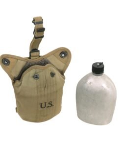Buy Original U.S. WWII Cavalry / Airborne Paratrooper M1941 Mounted Canteen Cover Dated 1942 With Canteen & Cup Set | Original Firearms Antique For Sale
