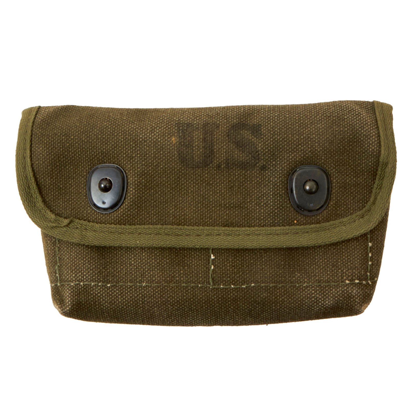 Buy Original U.S. WWII M1942 Shotgun Ammunition Pouch by J.Q.M.D. - Dated 1945 | Original Firearms Antique For Sale