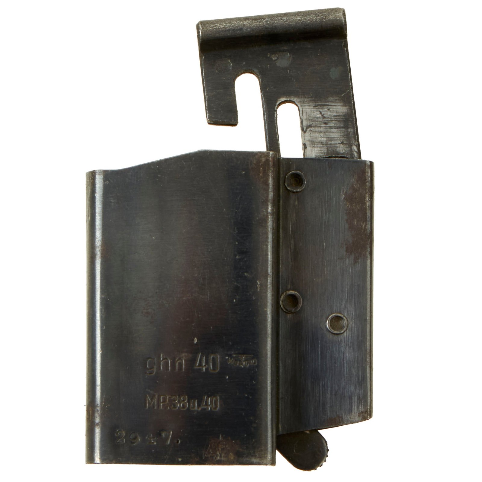Buy Original German WWII MP 38/40 SMG Magazine Loader by Carl Ullrich & Co. (ghn) - Dated 1940 | Original Firearms Antique For Sale