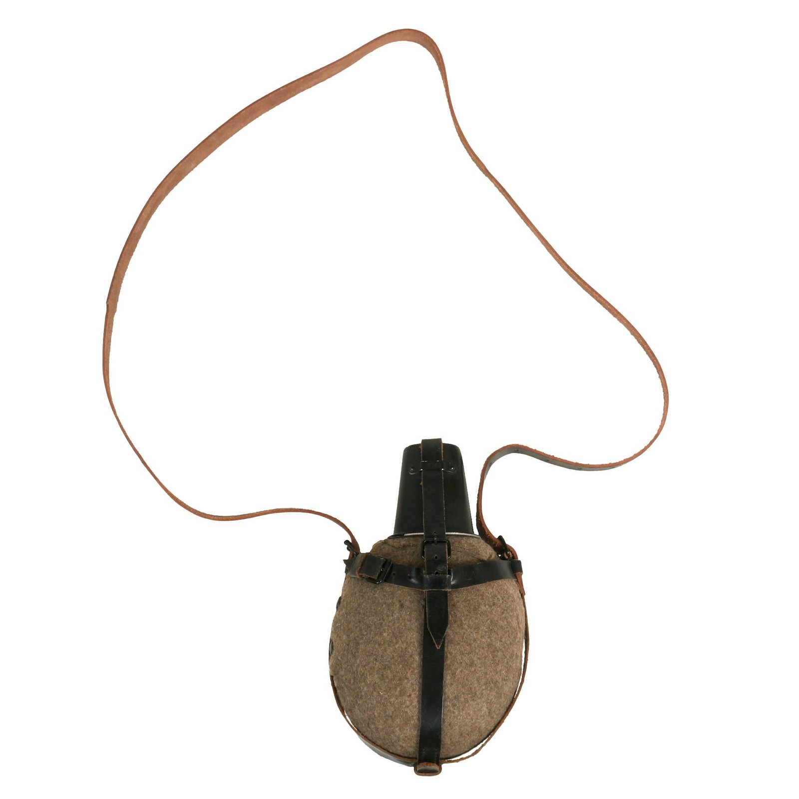 Buy Original German WWII Large Medic Aluminum M31 Canteen Marked C.F.L. 43 with Matching Cup with Harness | Original Firearms Antique For Sale