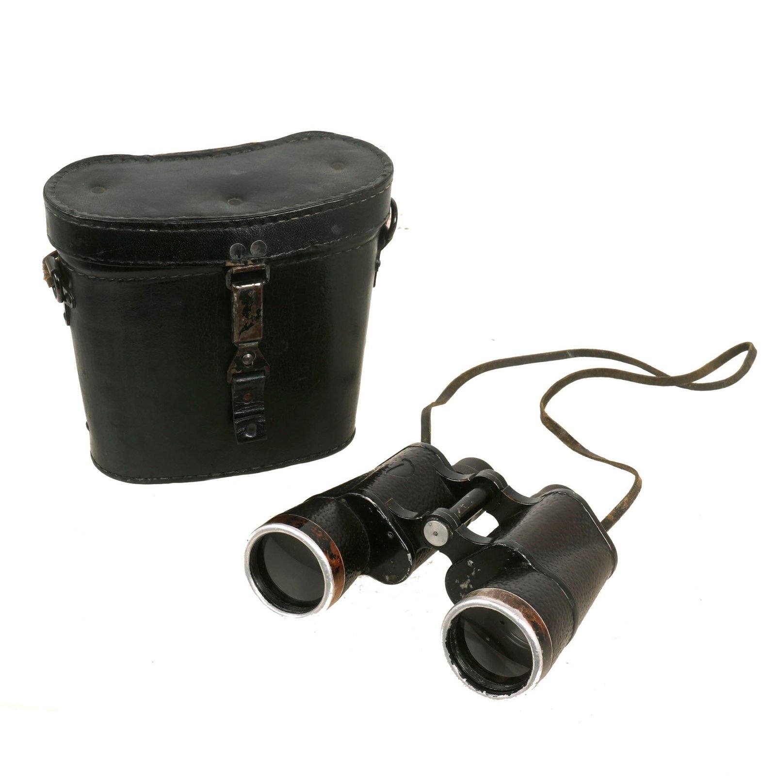 Buy Original German WWII Kriegsmarine Marked D.F. 7x50 Doppelfernrohr Binoculars by Carl Zeiss in Carry Case | Original Firearms Antique For Sale