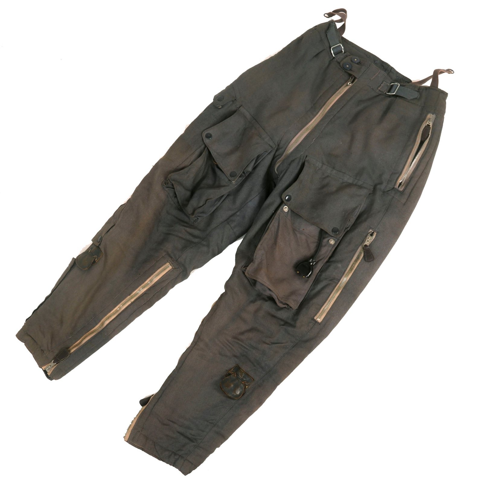 Buy Original German WWII Luftwaffe Blue Electric Heated Winter Flying Trousers - RBNr. Marked | Original Firearms Antique For Sale