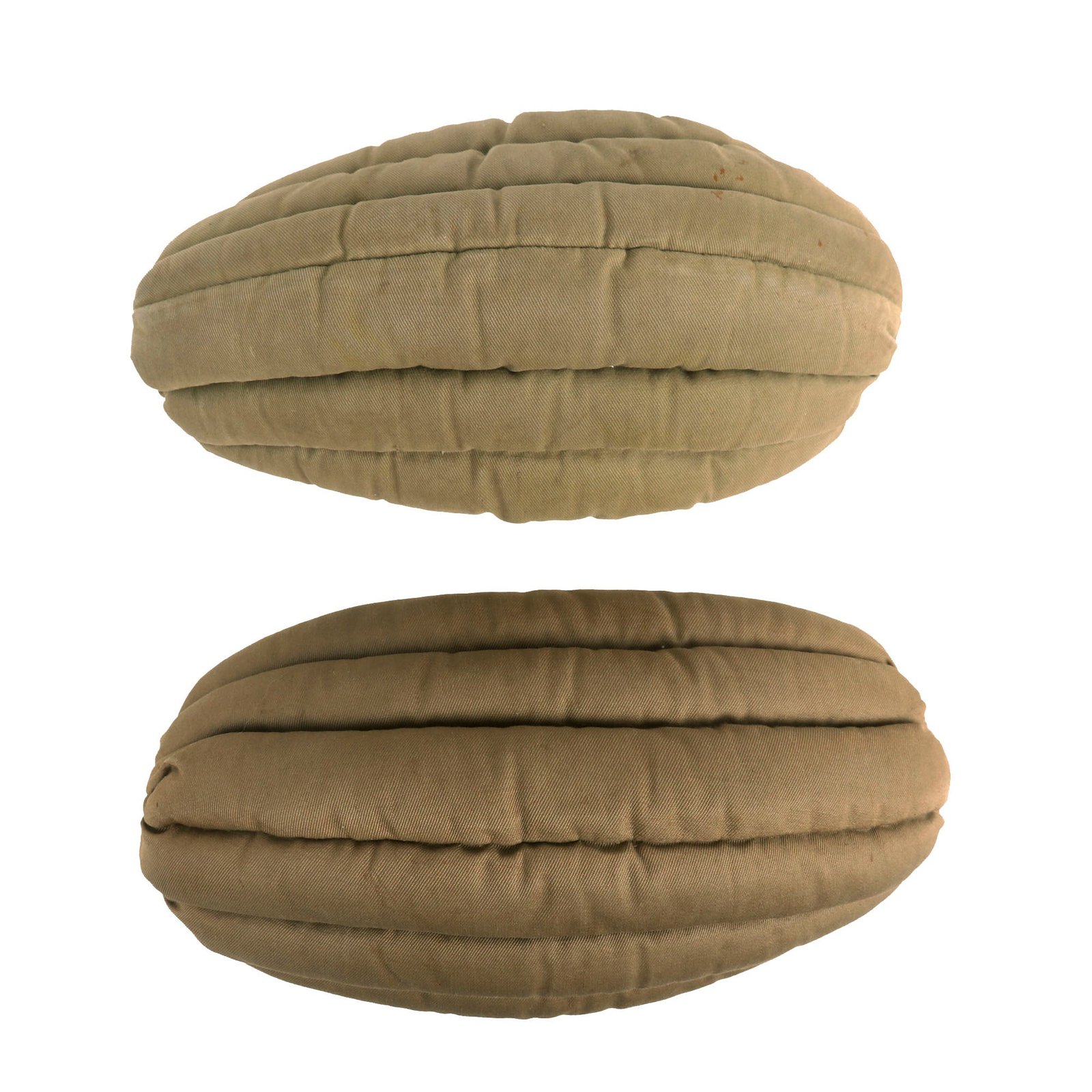 Buy Original Rare German WWII Luftwaffe Fallschirmjäger Paratrooper Set of Two Tan Knee Pads | Original Firearms Antique For Sale