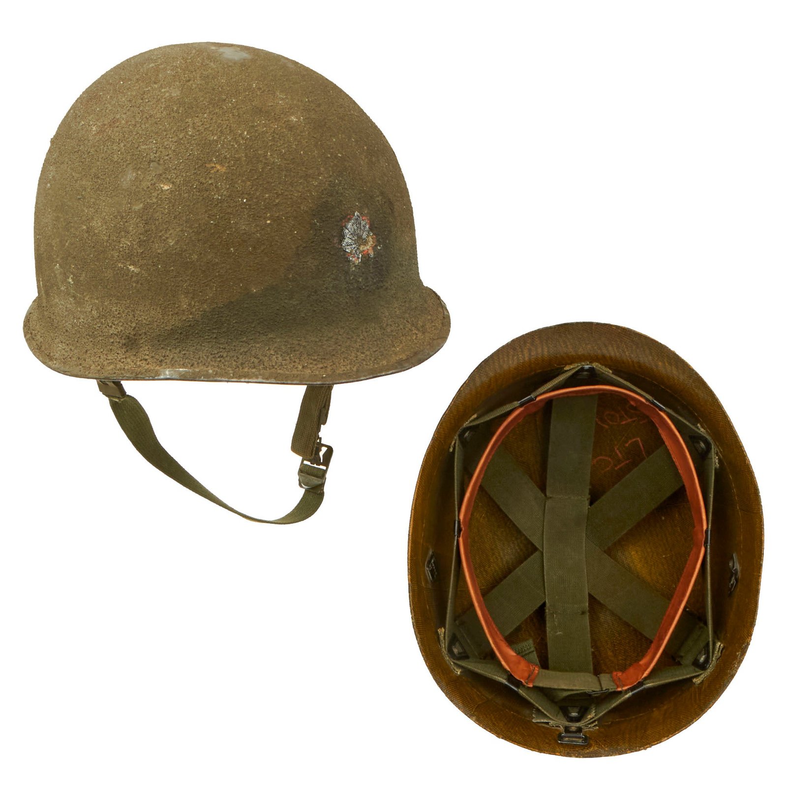 Buy Original U.S. Vietnam War M1 Helmet with Lt. Colonel Insignia & Named Liner - LTC Stout | Original Firearms Antique For Sale