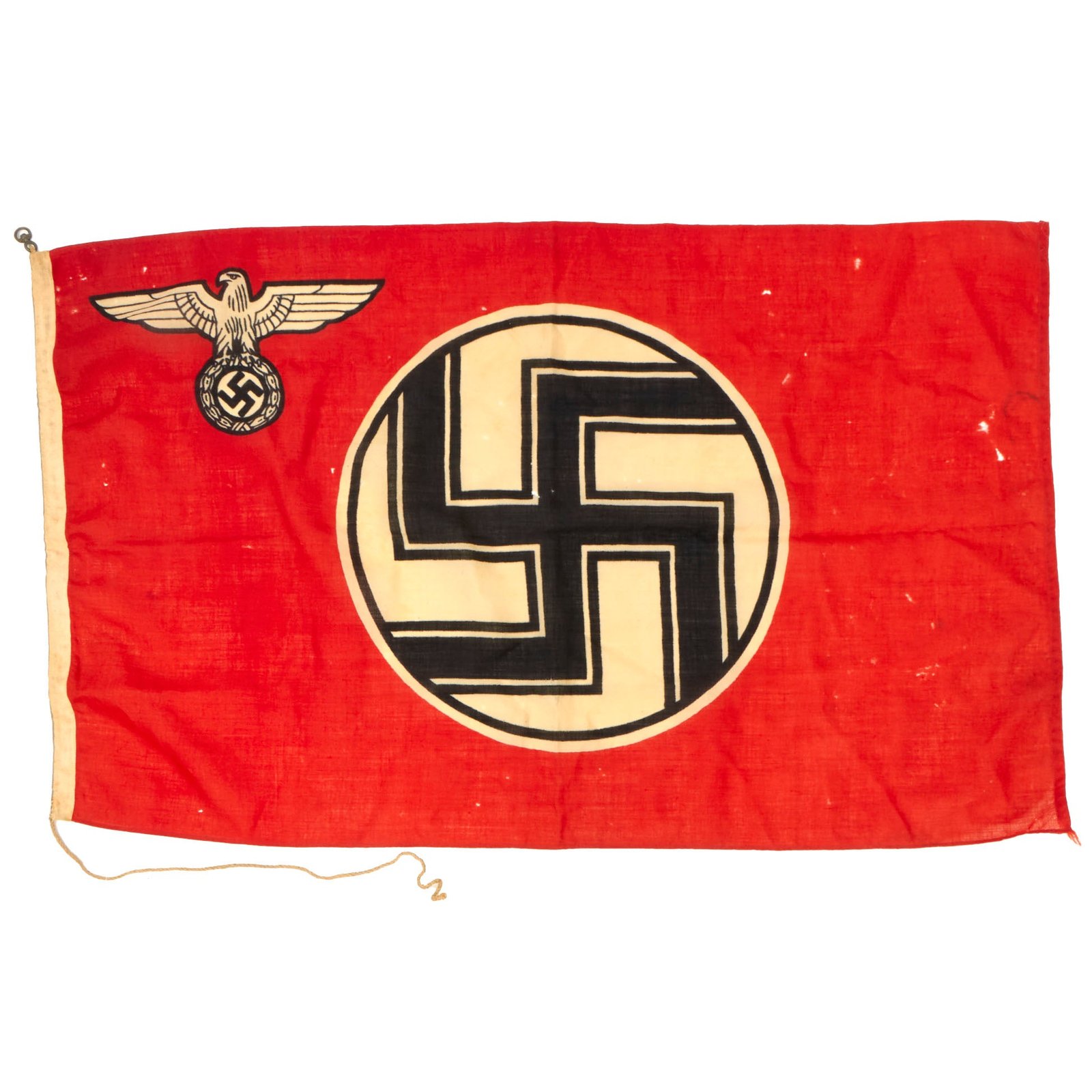 Buy Original German WWII NSDAP State Service Flag by A.G. Hellgardt of Konigsberg - 28" x 45” - Reichsdienstflagge | Original Firearms Antique For Sale