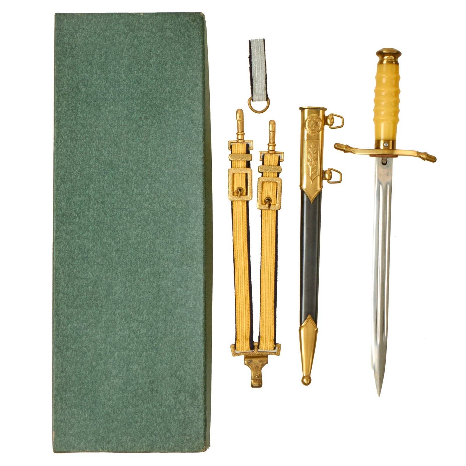 Buy Original East German DDR Cold War NVA Honor Dagger With Hanger and Original Box - German Democratic Republic | Original Firearms Antique For Sale
