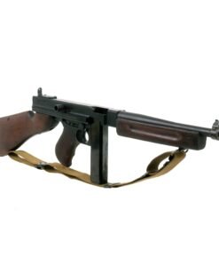 Buy Original U.S. WWII Thompson M1A1 Aluminum Receiver Display Submachine Gun Serial 58986 with Live Barrel, Magazine, Sling | Original Firearms Antique For Sale