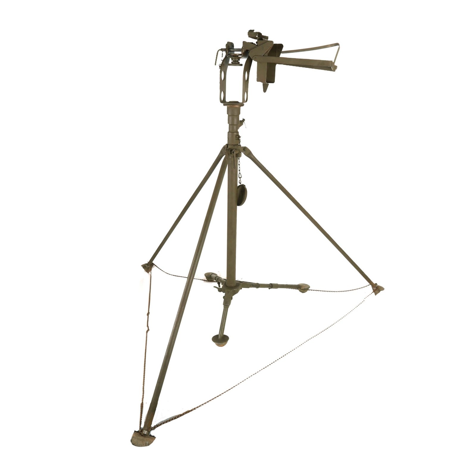 Buy Original U.S. WWII Colt Browning M1917A1 .30 Caliber Water-Cooled Machine Gun Anti-Aircraft Tripod with Elevator Cradle - Dated 1944 | Original Firearms Antique For Sale