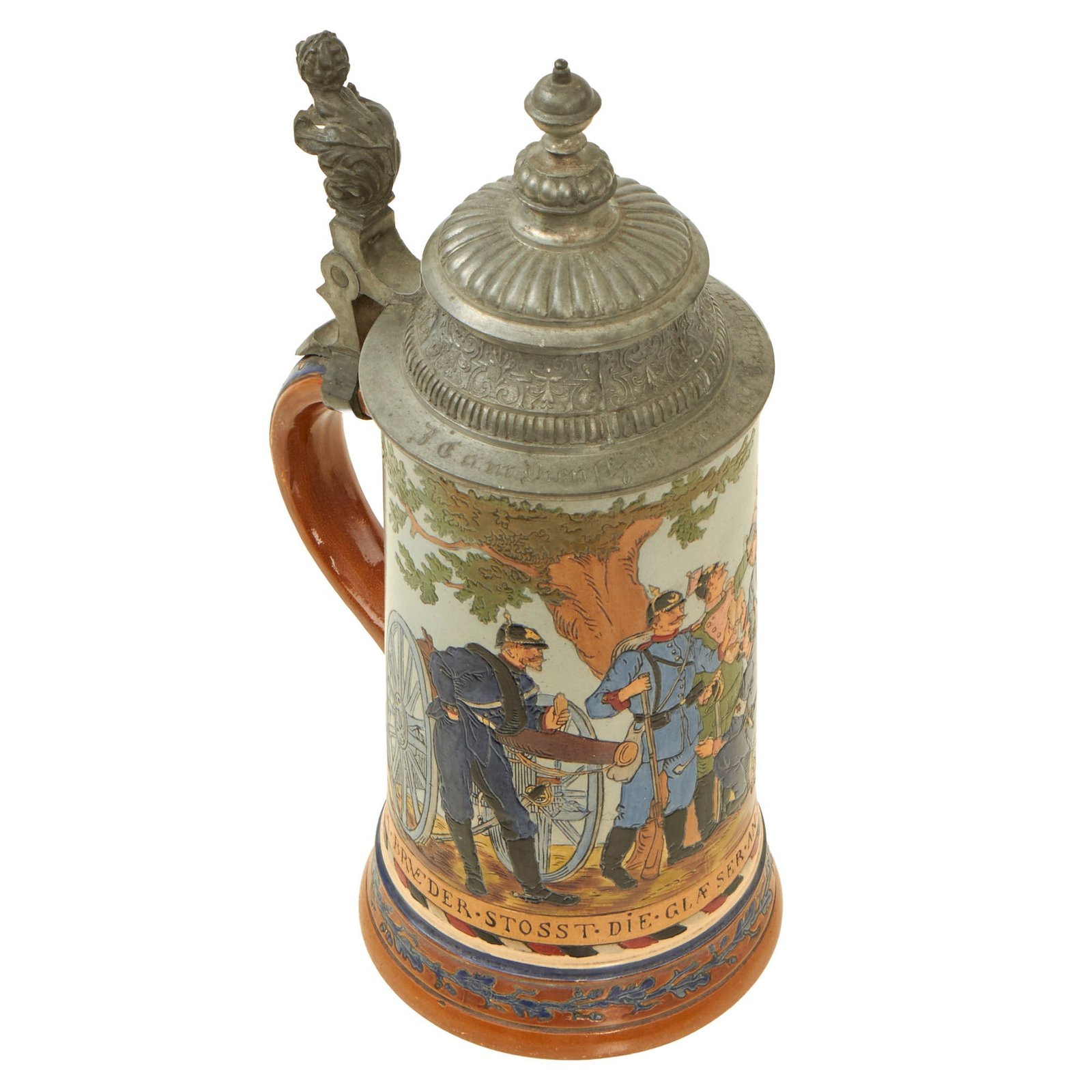 Buy Original Imperial German Pre-WWI Stein by Hauber & Reuther - Dated 1904 | Original Firearms Antique For Sale